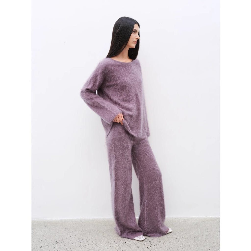 "Half-Ripe Winter" Cashmere Comfortable Loose-Fit Crewneck Sweater and