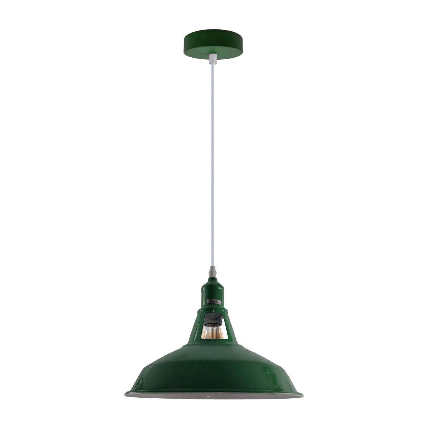 E27 Green Meta Ceiling Light Indoor Height Adjustable ~3739