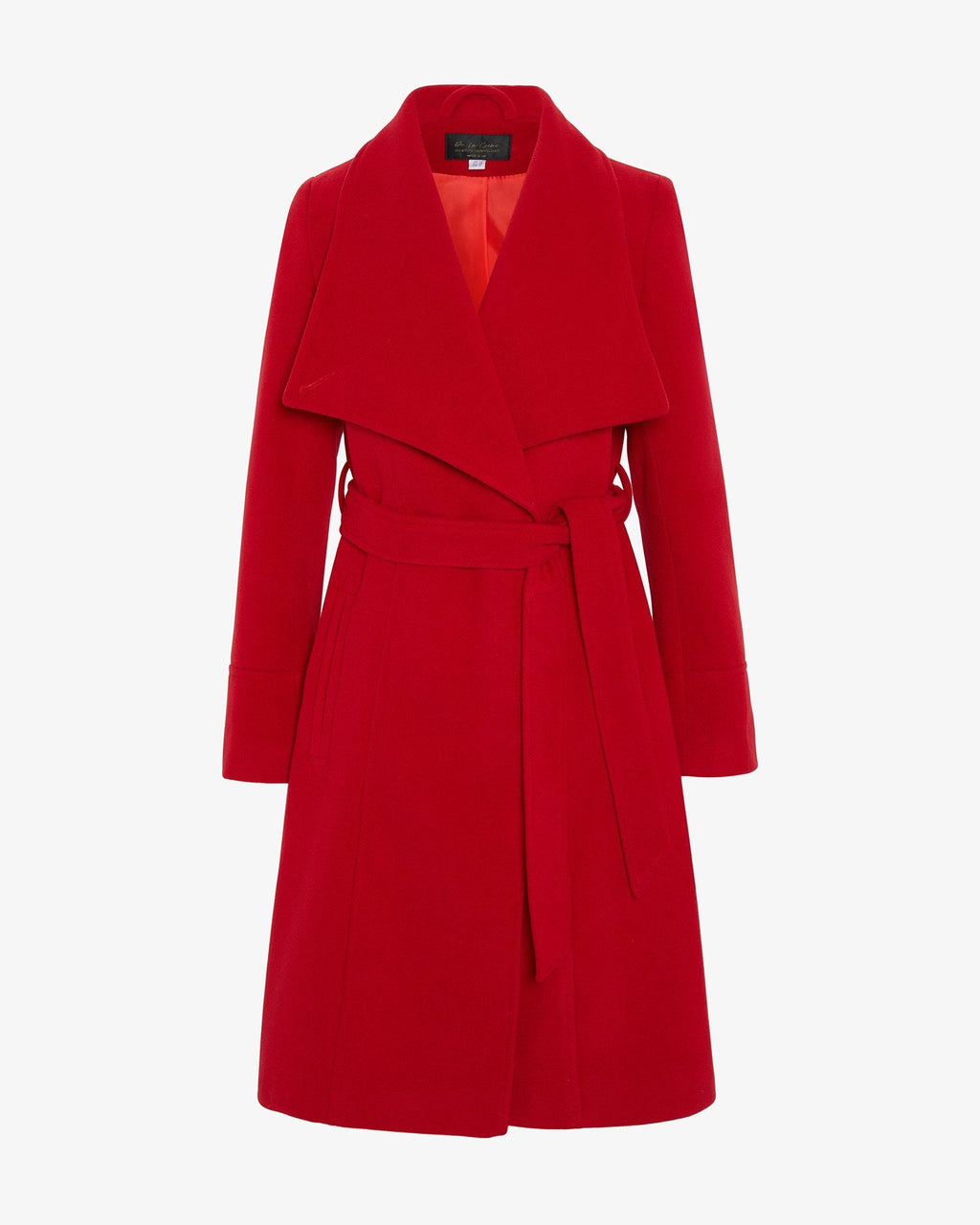 Waterfall Lapel Double Breasted Duster Coat
