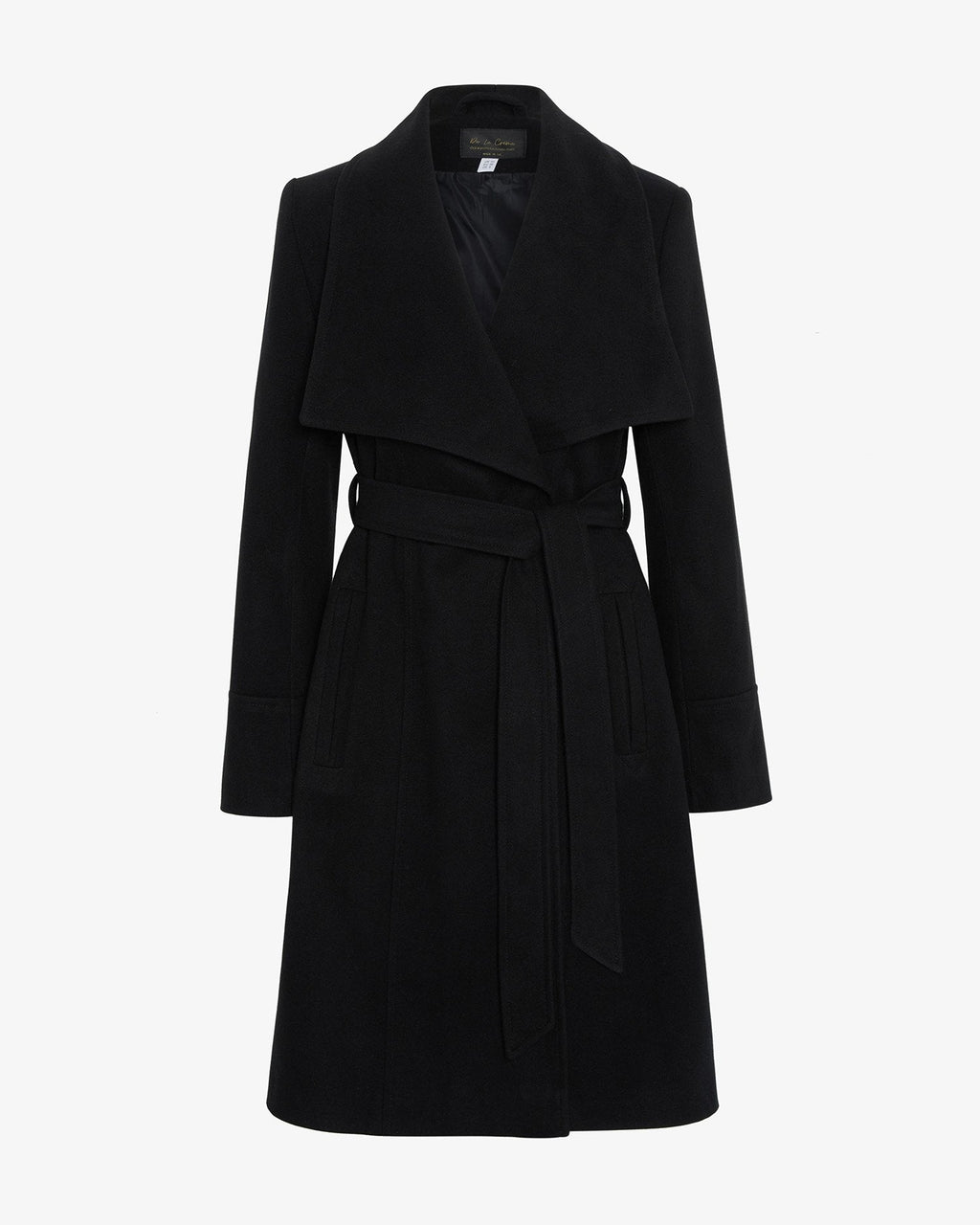 Waterfall Lapel Double Breasted Duster Coat