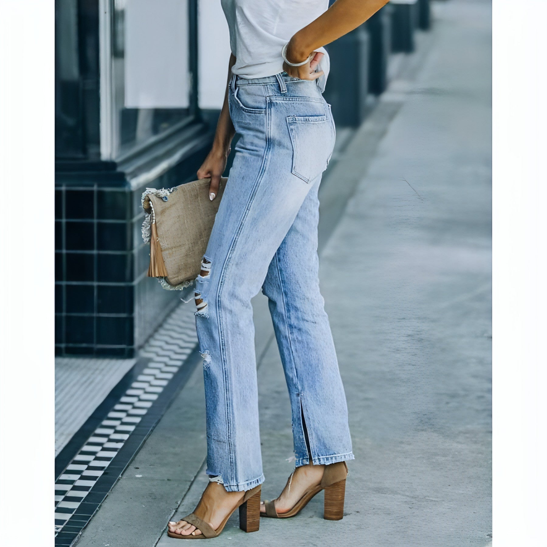 SkyFade™ - Fashion Street Washed Jeans