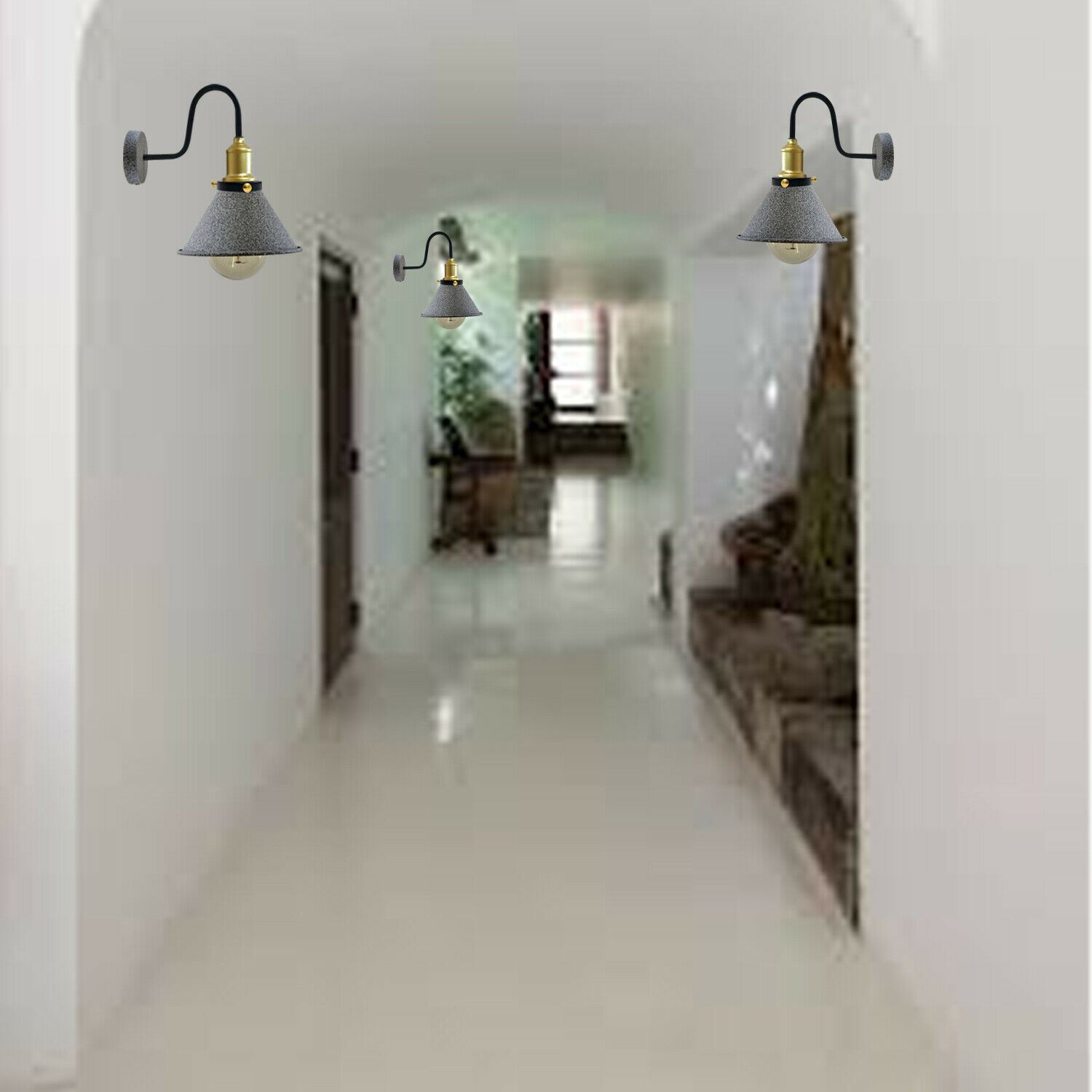 Modern Industrial Vintage Retro Rustic Sconce Wall Light Lamp Fitting