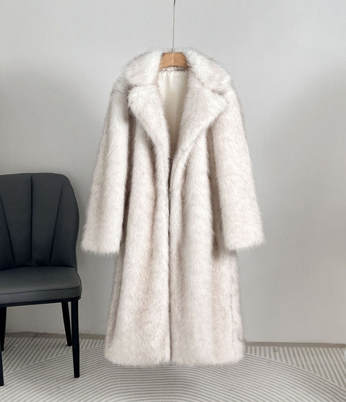 Royal Faux Fur Maxi Coat – 25 Edition