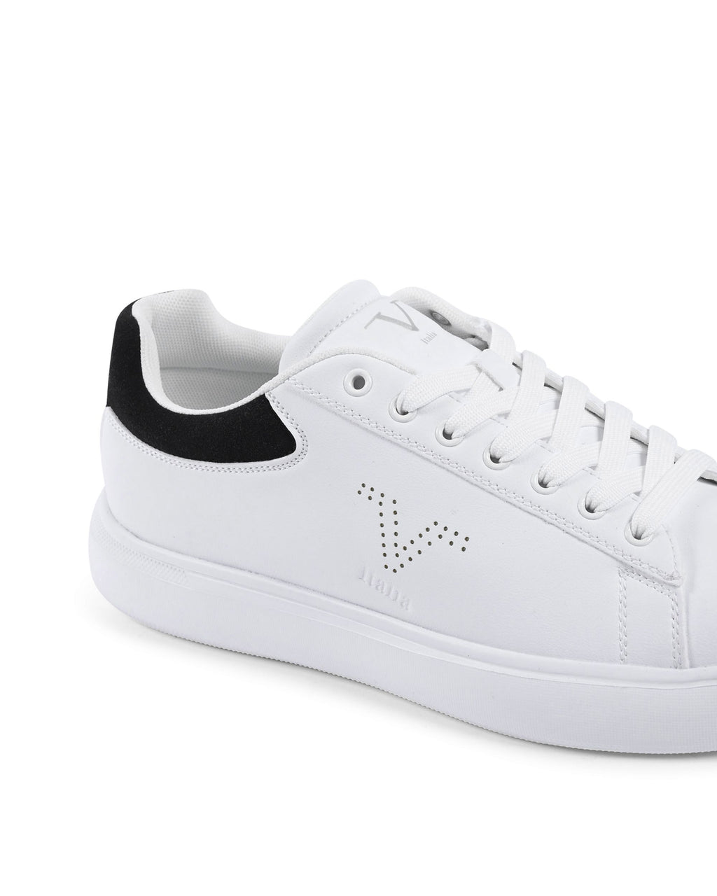 V Italia Mens Sneaker Multicolor SNK 004 M WHITE BLACK