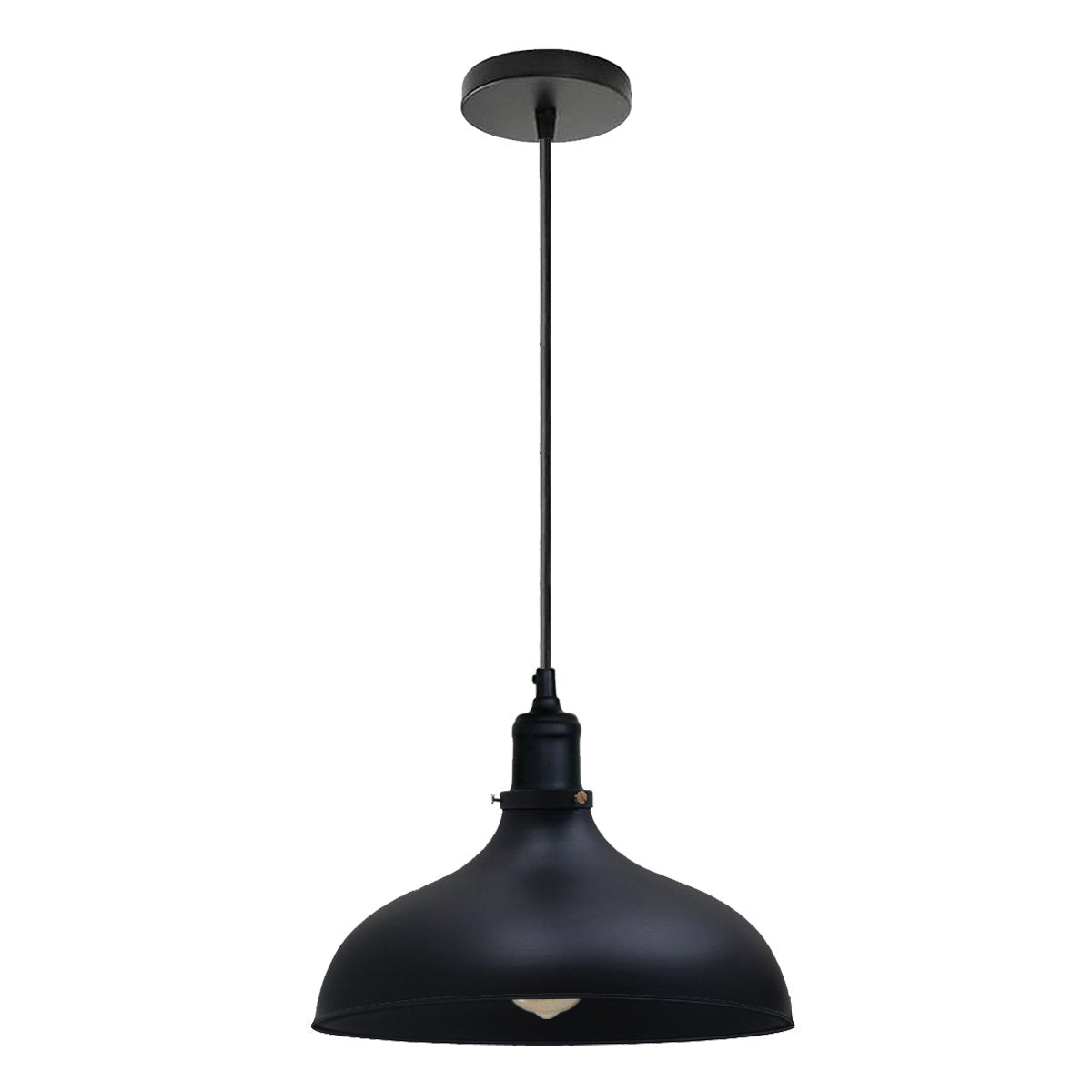 Black Industrial Retro Ceiling Pendant Light~1478