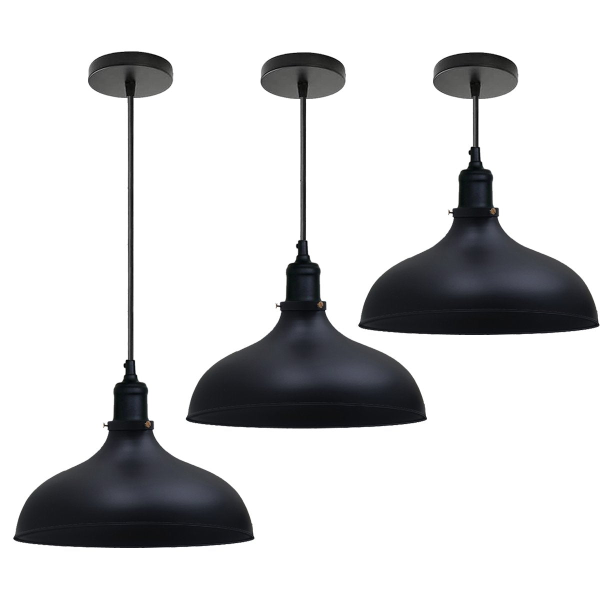 Black Industrial Retro Ceiling Pendant Light~1478