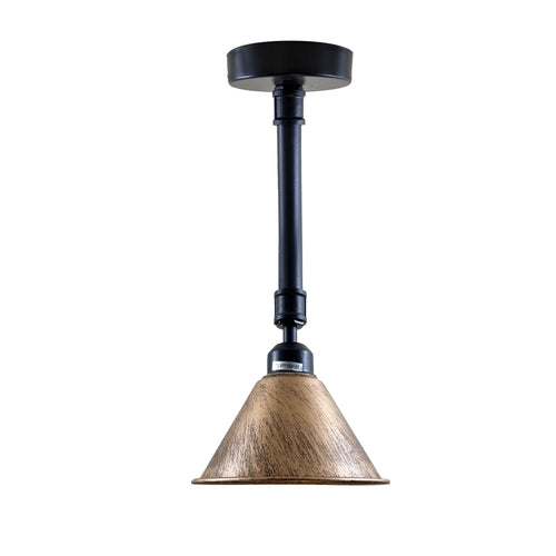 Brushed Copper Metal Lampshade Retro Ceiling Lighting ~1139