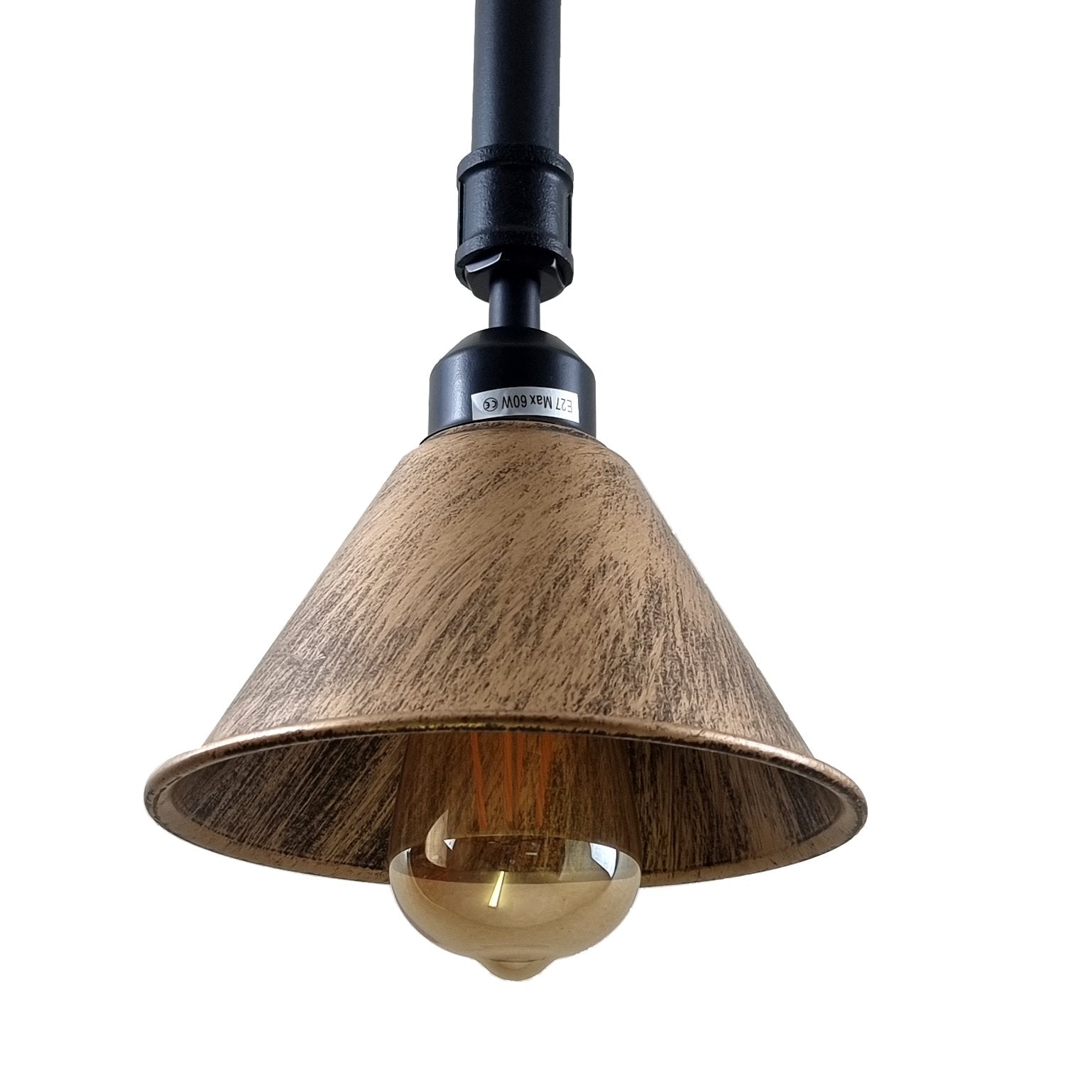 Brushed Copper Metal Lampshade Retro Ceiling Lighting ~1139