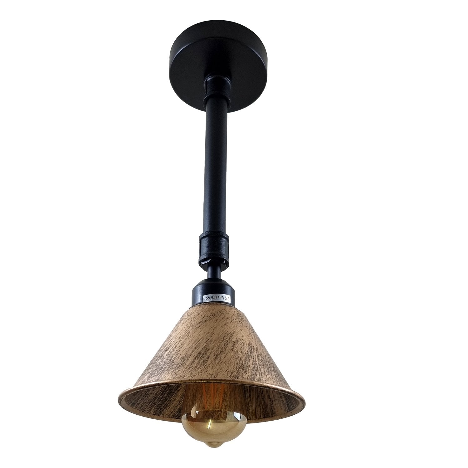 Brushed Copper Metal Lampshade Retro Ceiling Lighting ~1139