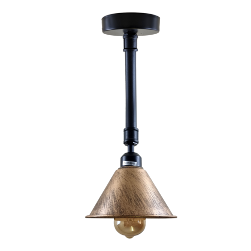 Brushed Copper Metal Lampshade Retro Ceiling Lighting ~1139