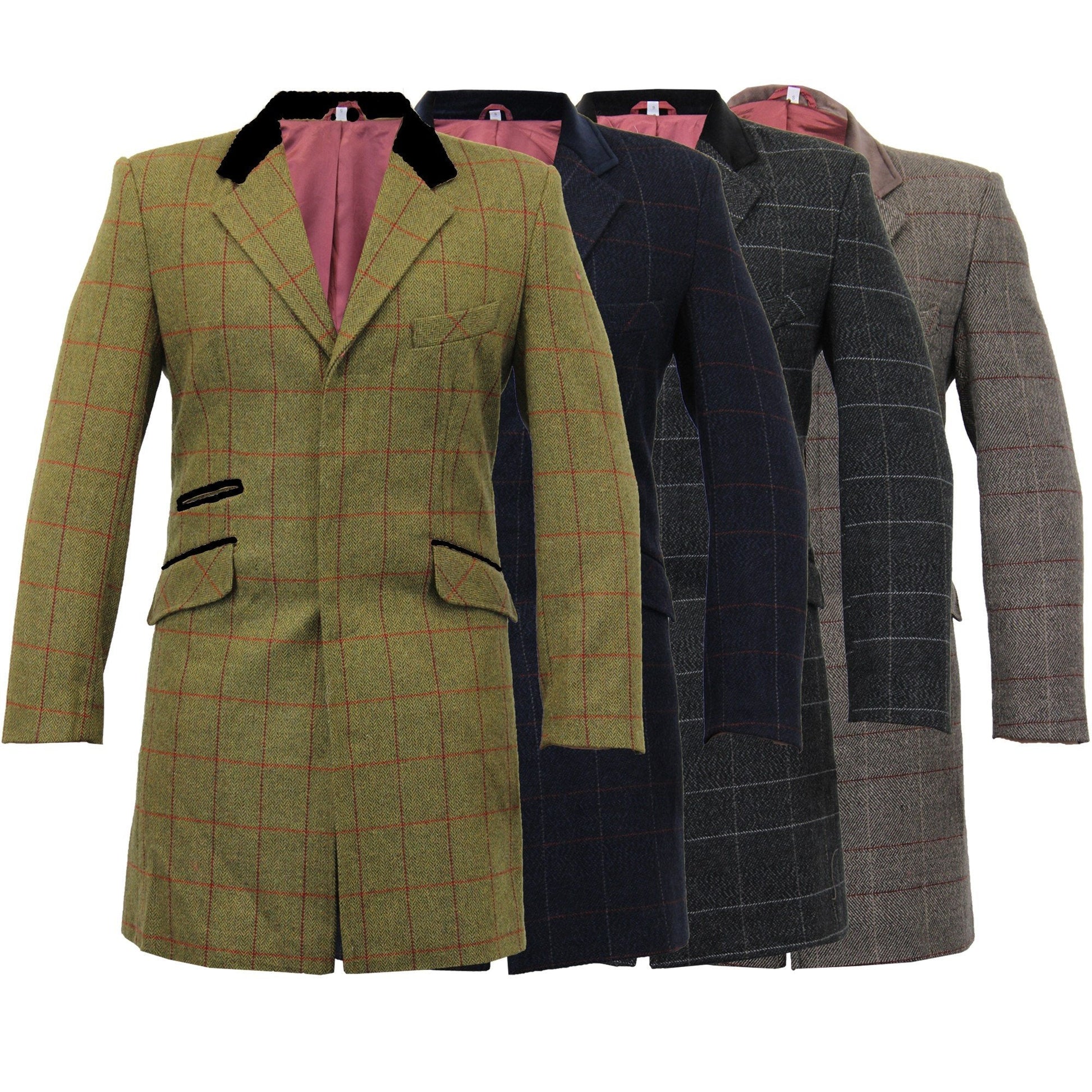 MAN Check Design Retro Mod Coat