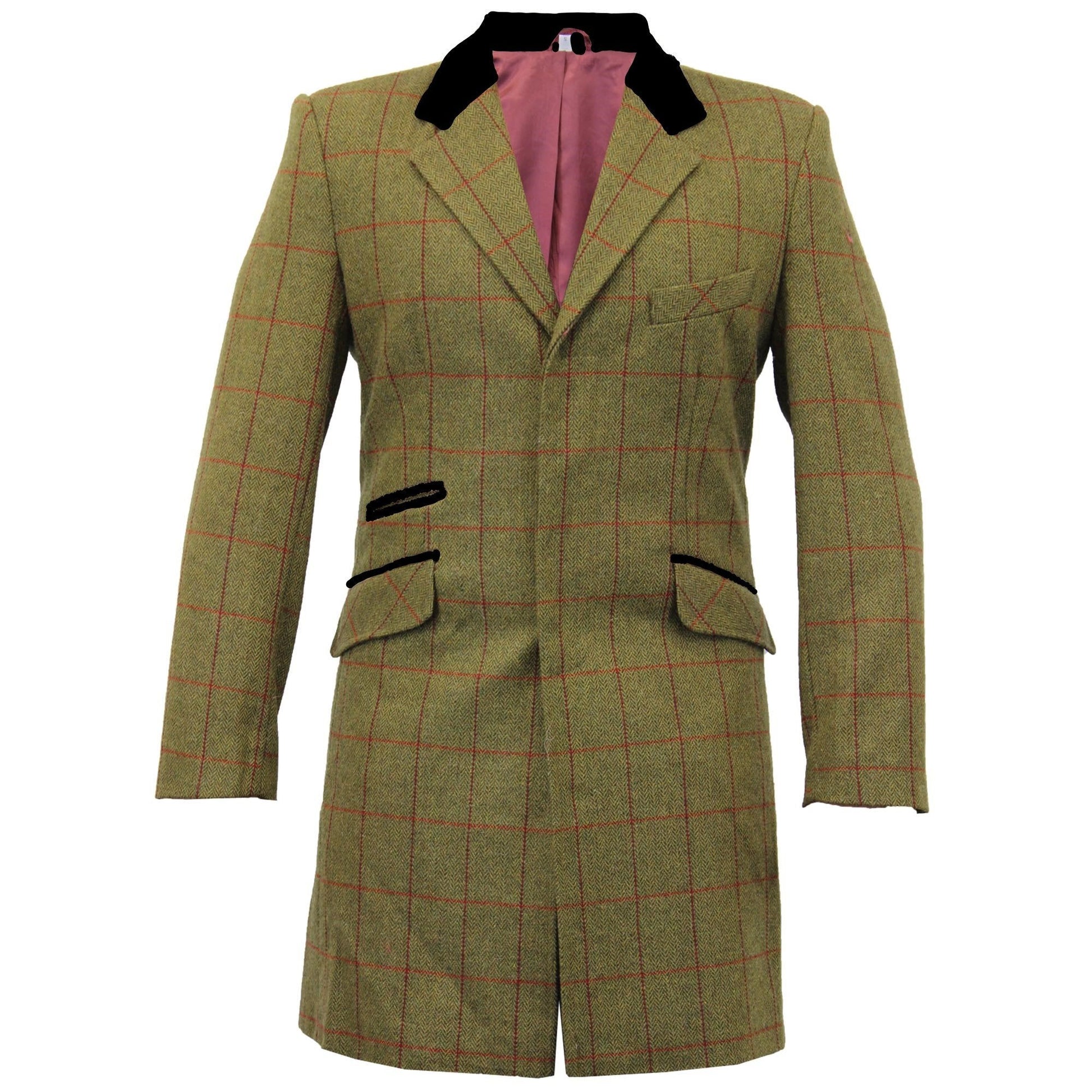 MAN Check Design Retro Mod Coat