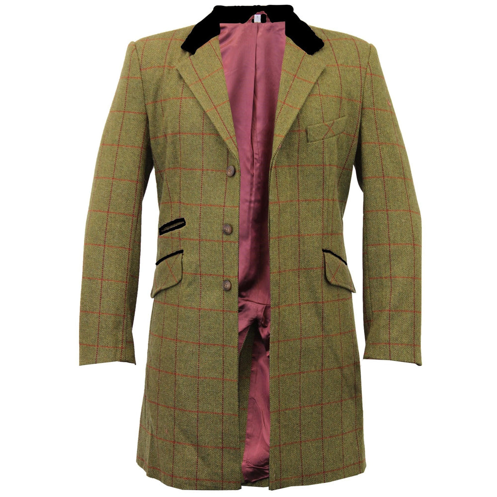 MAN Check Design Retro Mod Coat