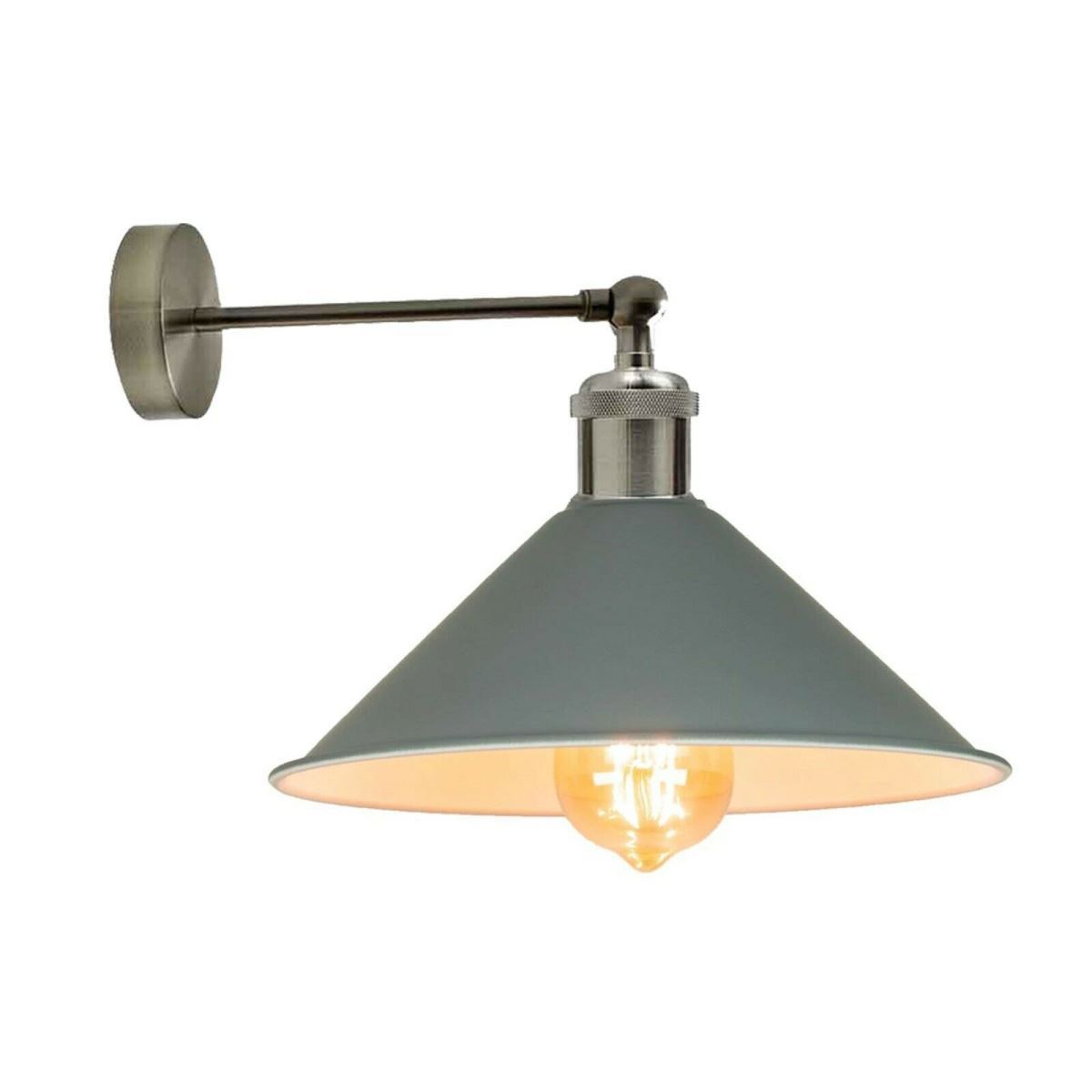 Industrial Grey Colour Wall Lamp Retro Light Vintage Wall Sconce