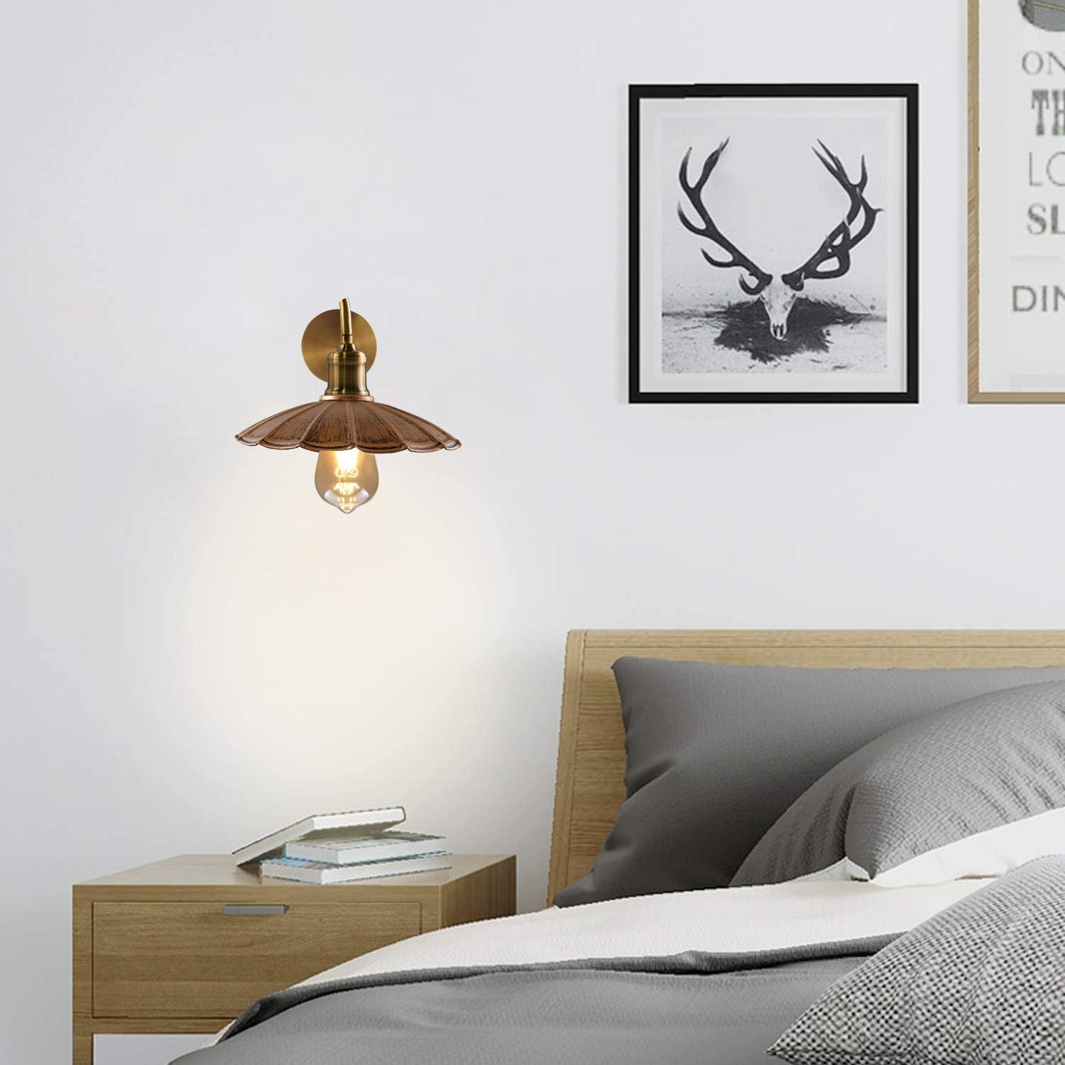 Indoor Wall Lights Vintage Lamps Living Room Bedroom ~1499