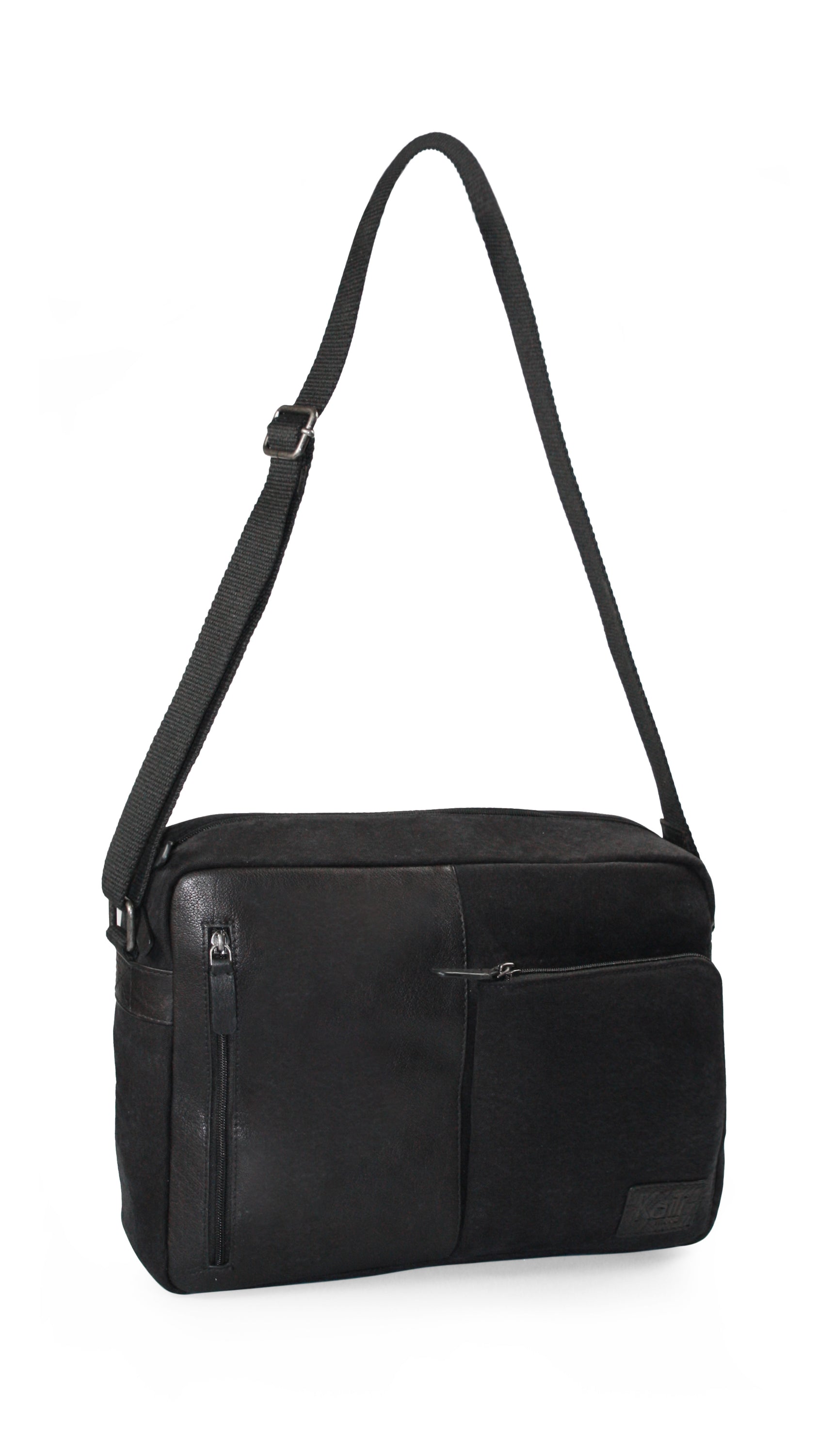 Messenger in Canvas/Vera Pelle, pieno fiore, volanata -