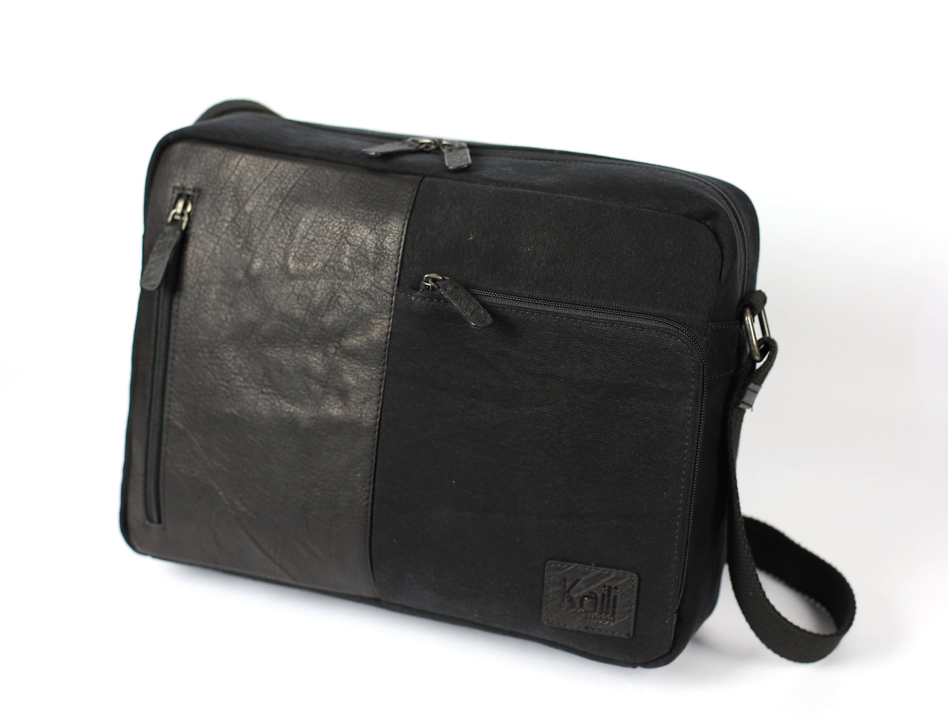 Messenger in Canvas/Vera Pelle, pieno fiore, volanata -