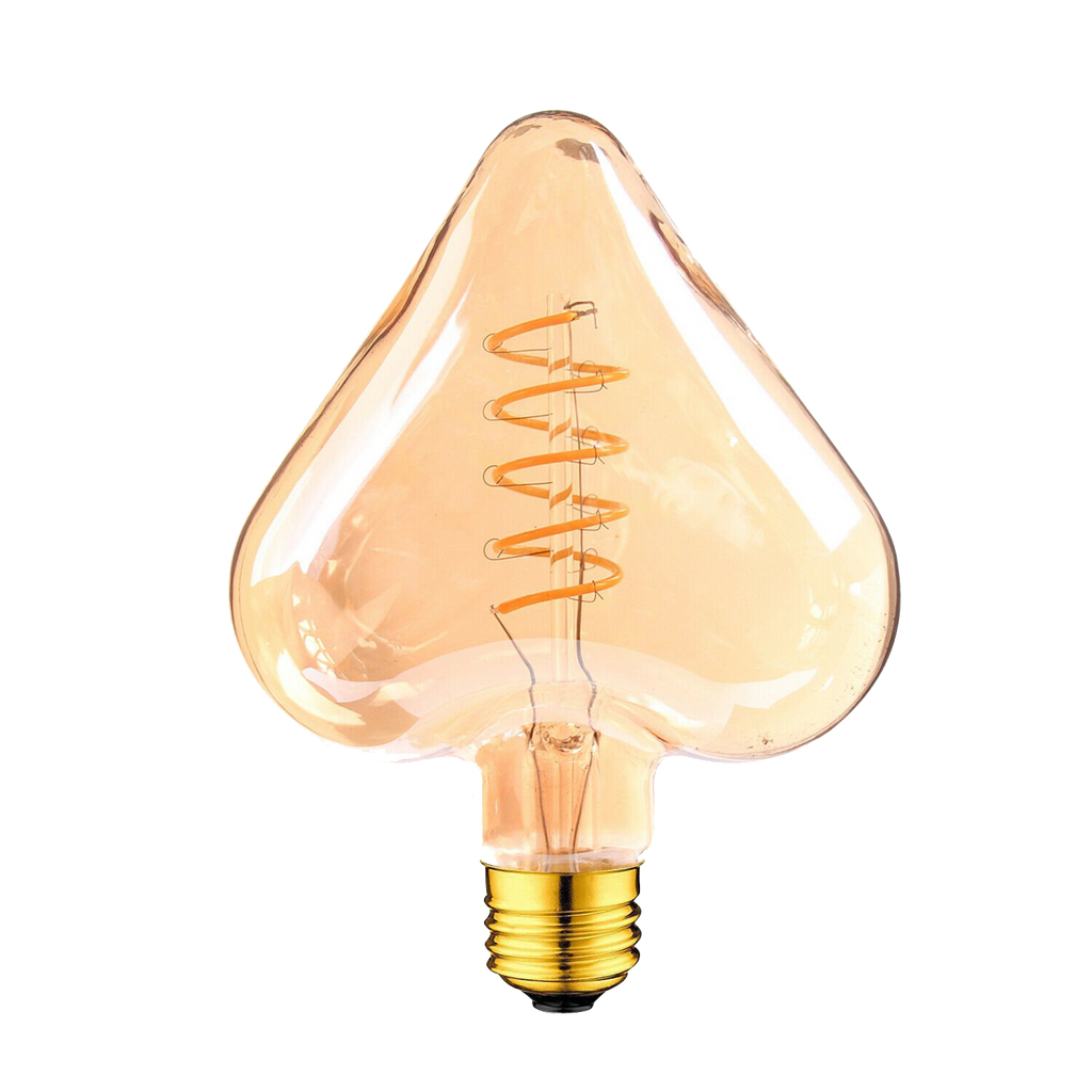3 Pack_E27 LED Filament Heart Shaped Bulb - Filament Glass~1016