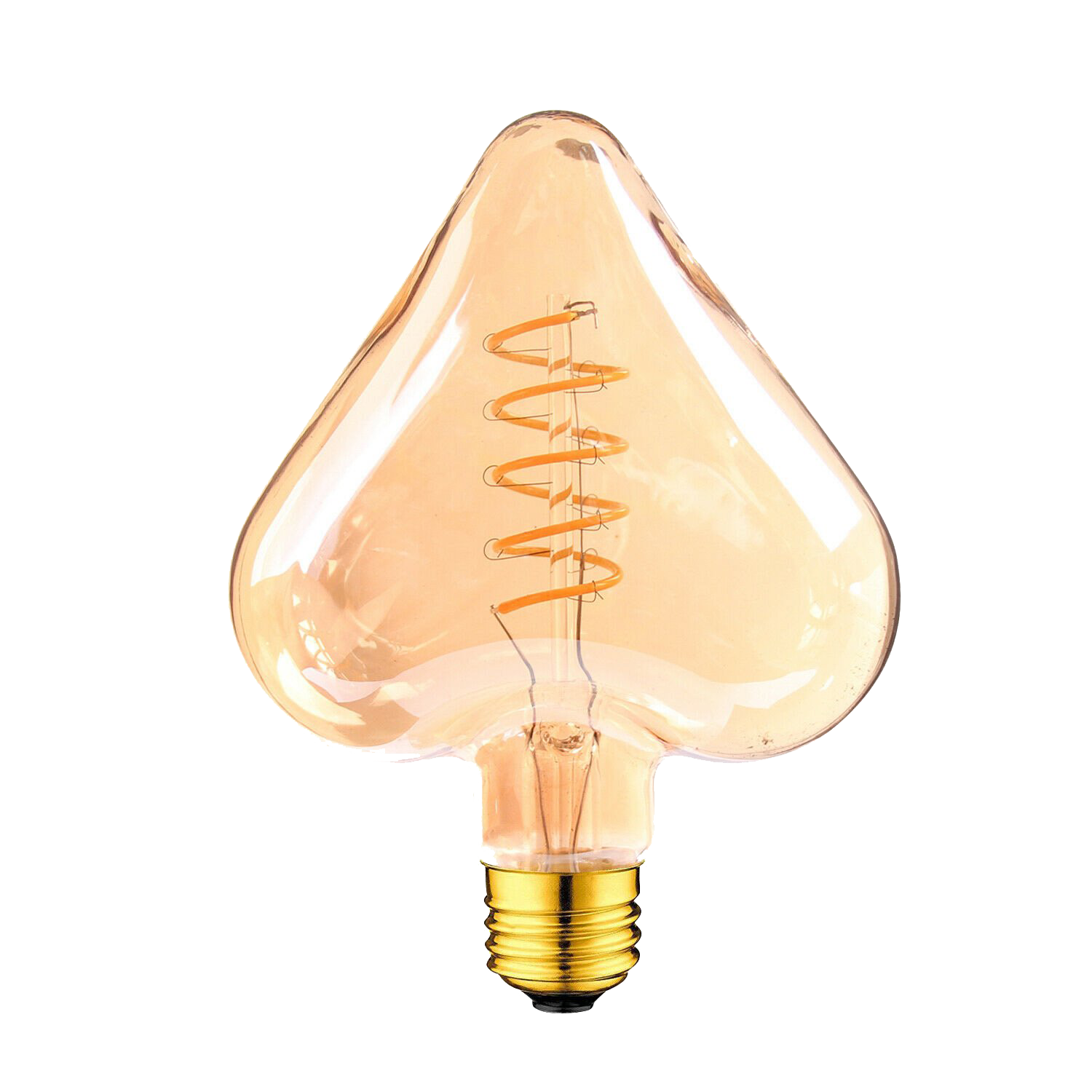 3 Pack_E27 LED Filament Heart Shaped Bulb - Filament Glass~1016