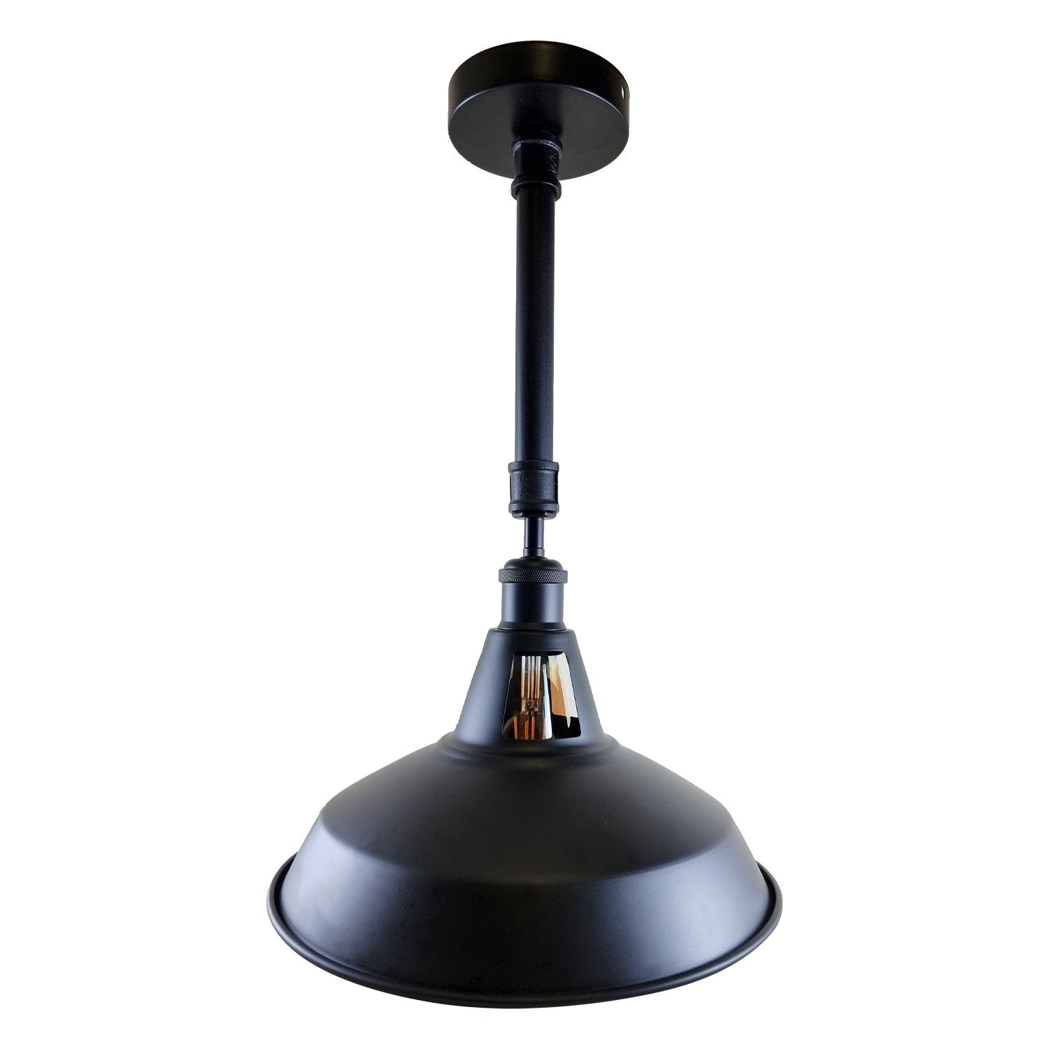 Black Metal Lampshade Industrial Retro Lighting Ceiling Light~1140
