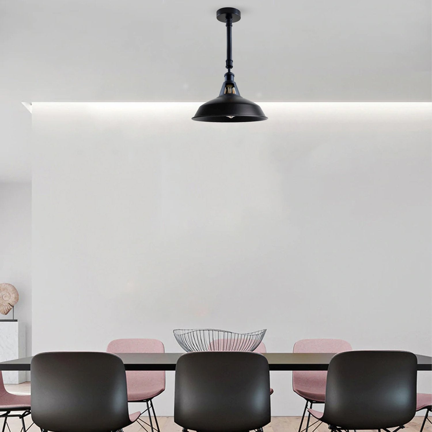 Black Metal Lampshade Industrial Retro Lighting Ceiling Light~1140