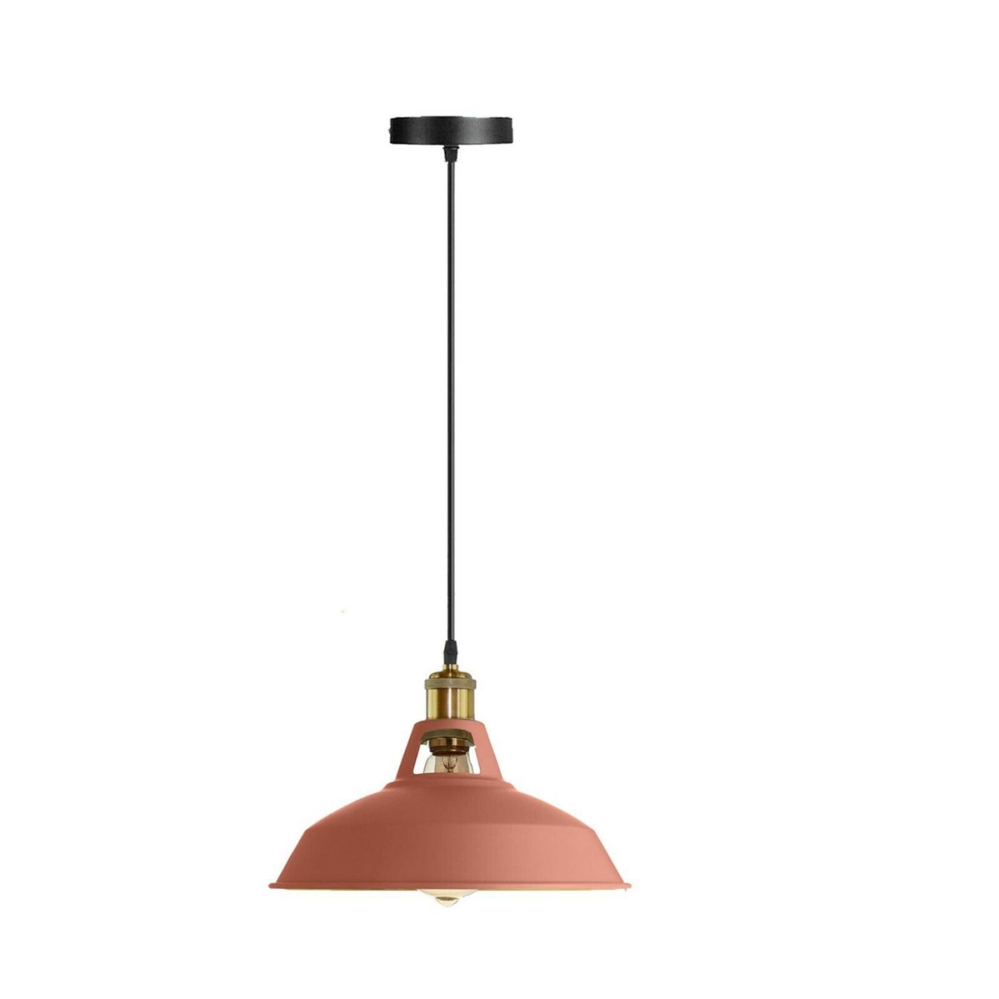 Modern Pink Color Lampshade Industrial Retro Ceiling Pendant