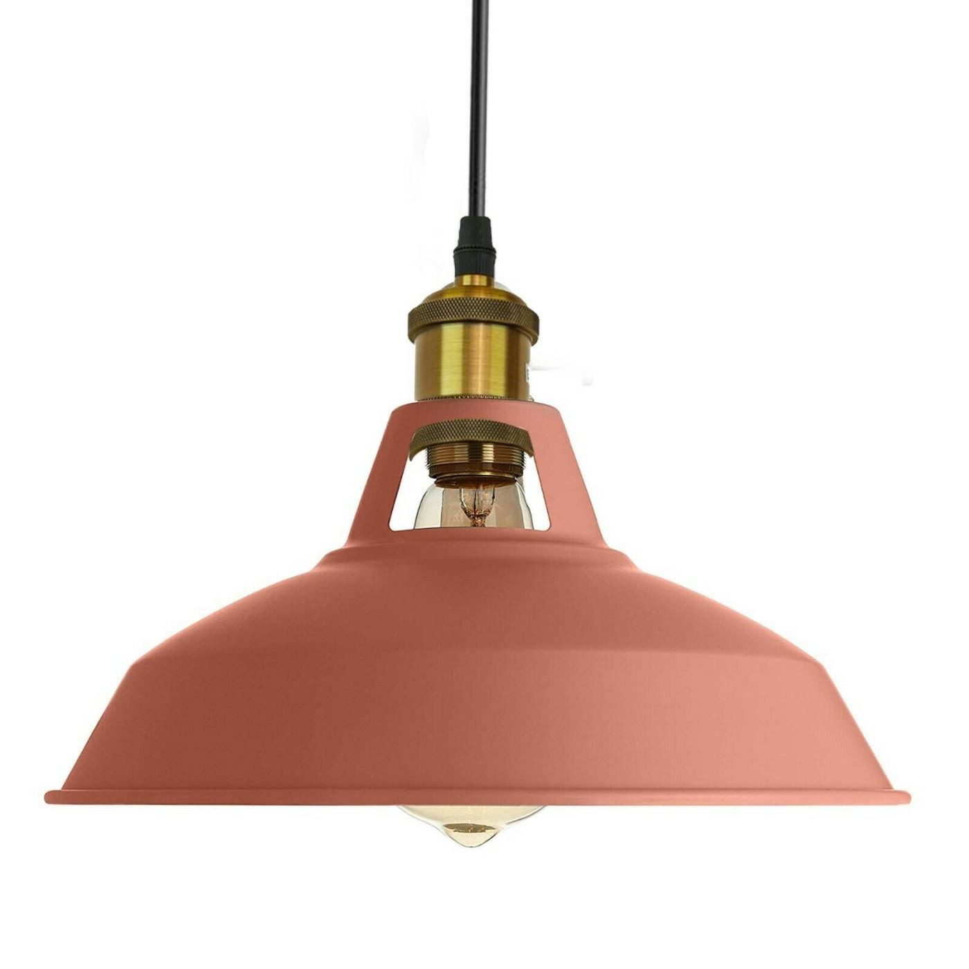 Modern Pink Color Lampshade Industrial Retro Ceiling Pendant