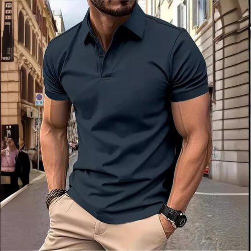 Short Sleeve Slim Men Polo Shirt