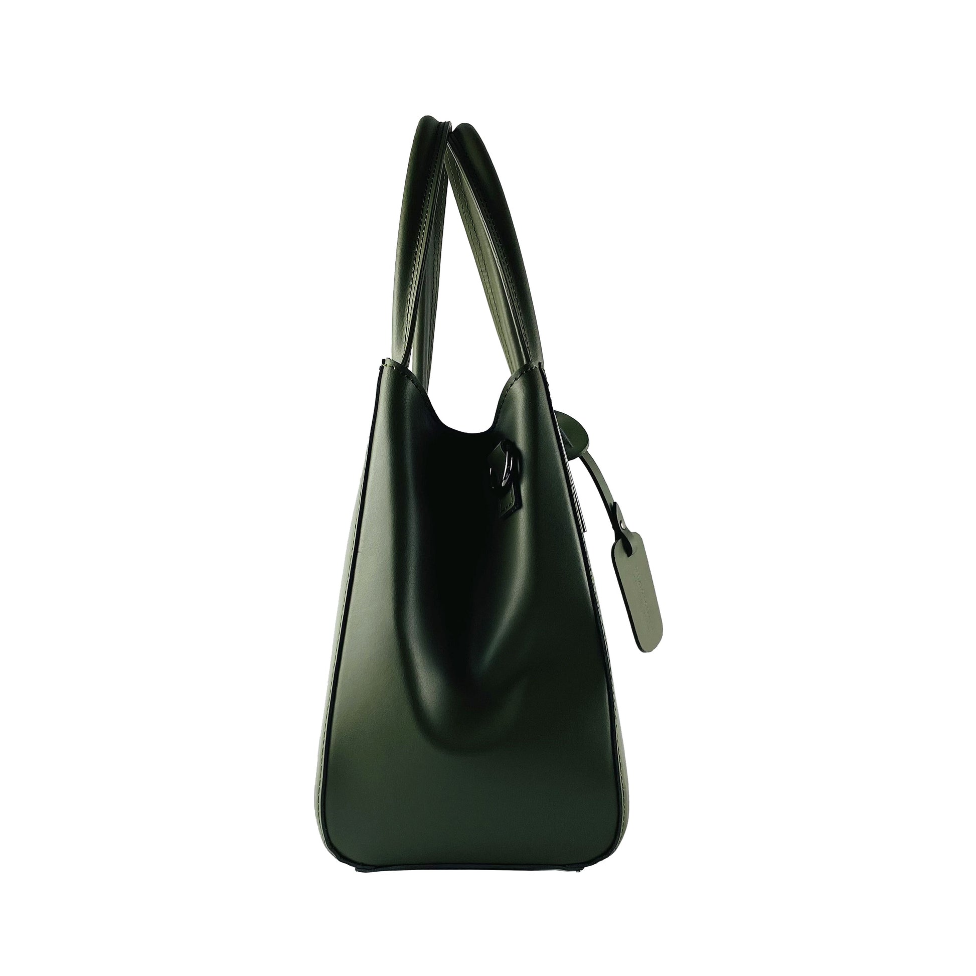 Genuine Leather Handbag Made in Italy with Shoulder Strap
