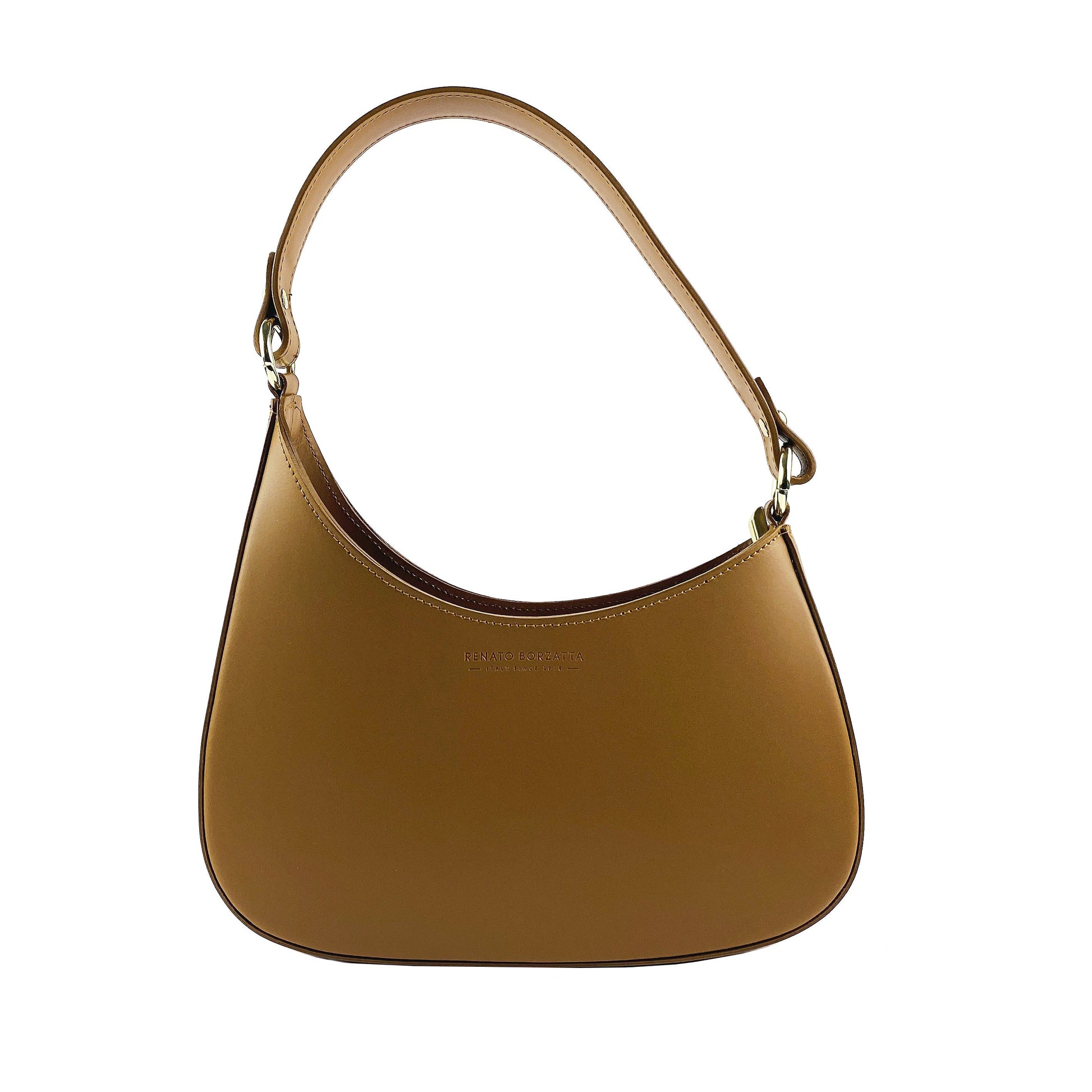 Women's Shoulder Bag and Removable Shoulder Strap in Genuine Leather