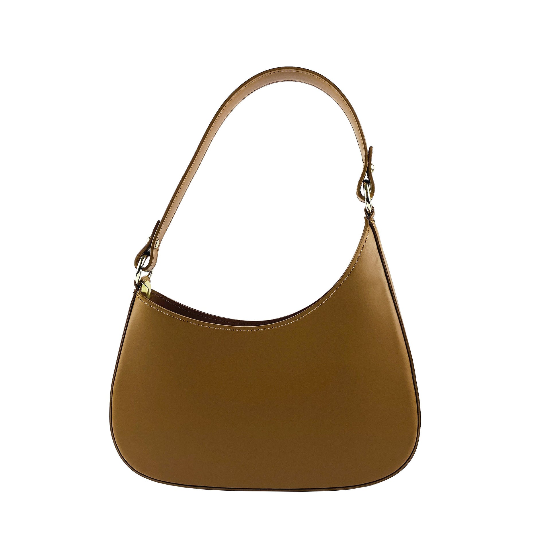 Women's Shoulder Bag and Removable Shoulder Strap in Genuine Leather