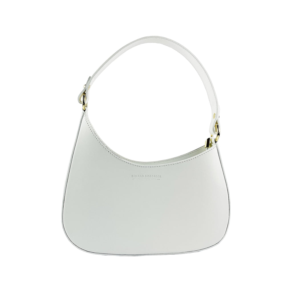 Women's Shoulder Bag with Removable Strap in Genuine Leather