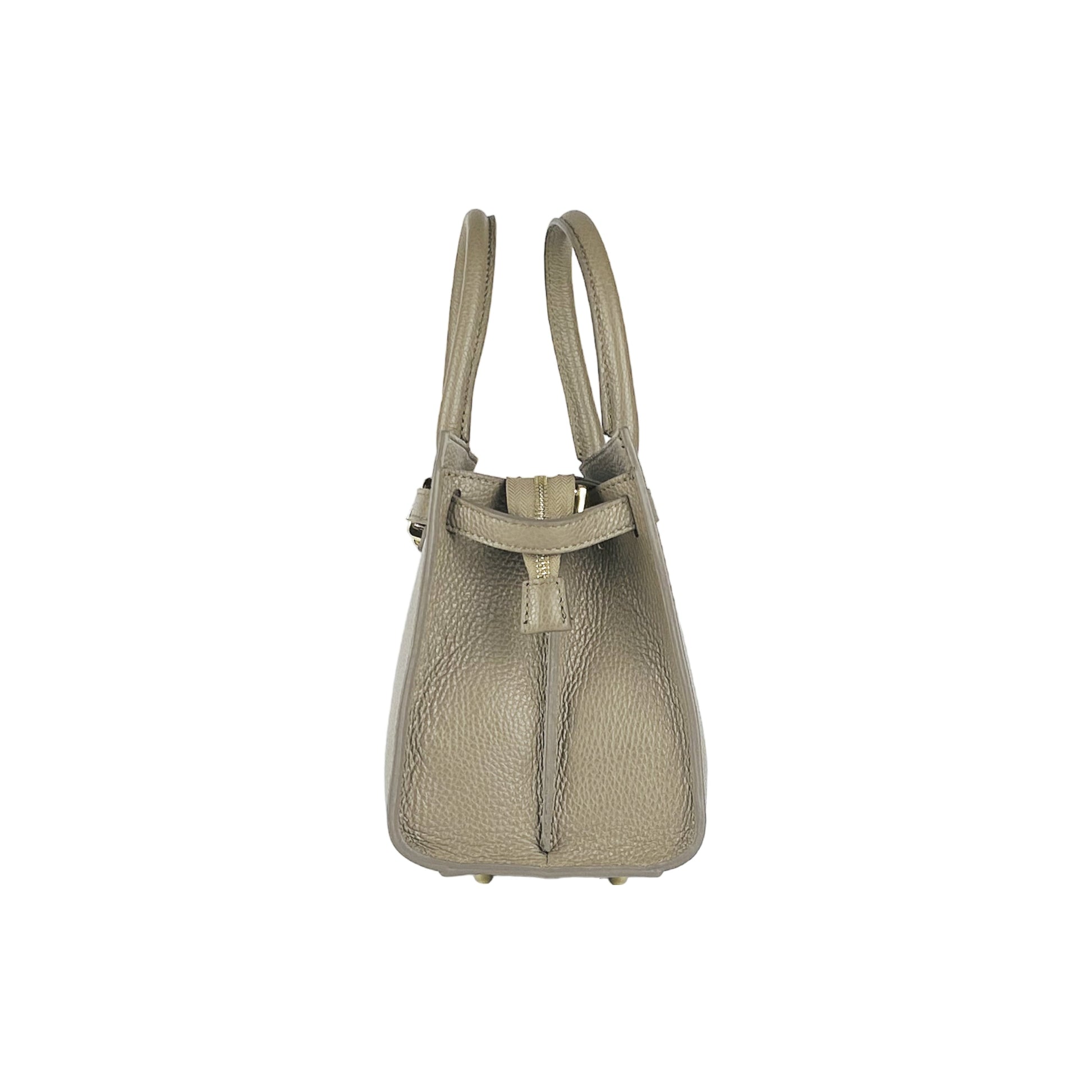 Women’s Genuine Leather Handbag with Shoulder Strap – Made in Italy