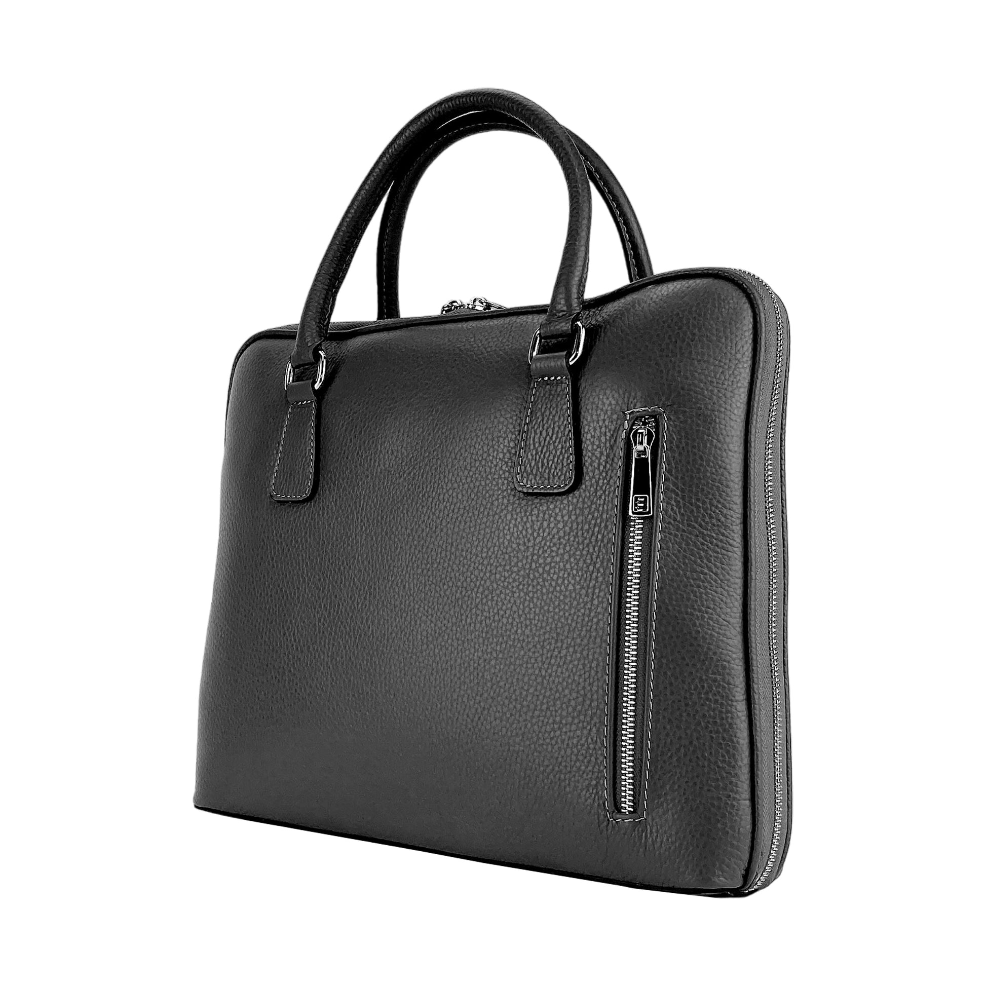 Unisex Business Briefcase in Genuine Leather – Made in Italy