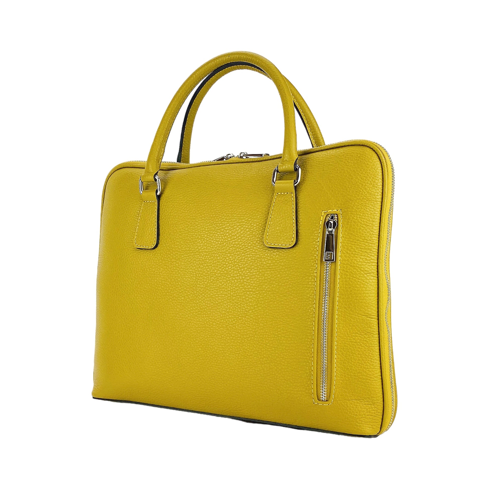 Unisex Business Briefcase in Genuine Leather – Made in Italy