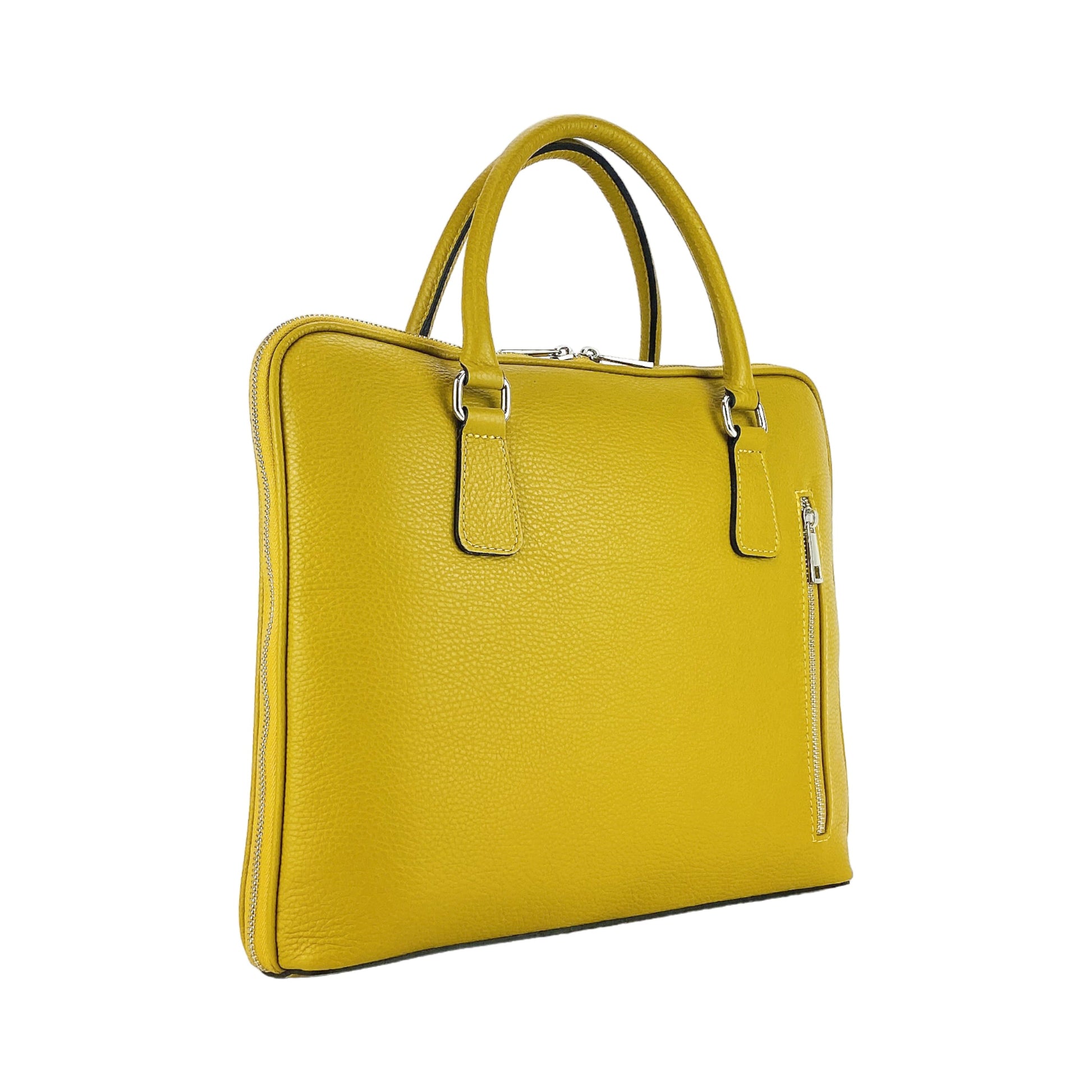 Unisex Business Briefcase in Genuine Leather – Made in Italy