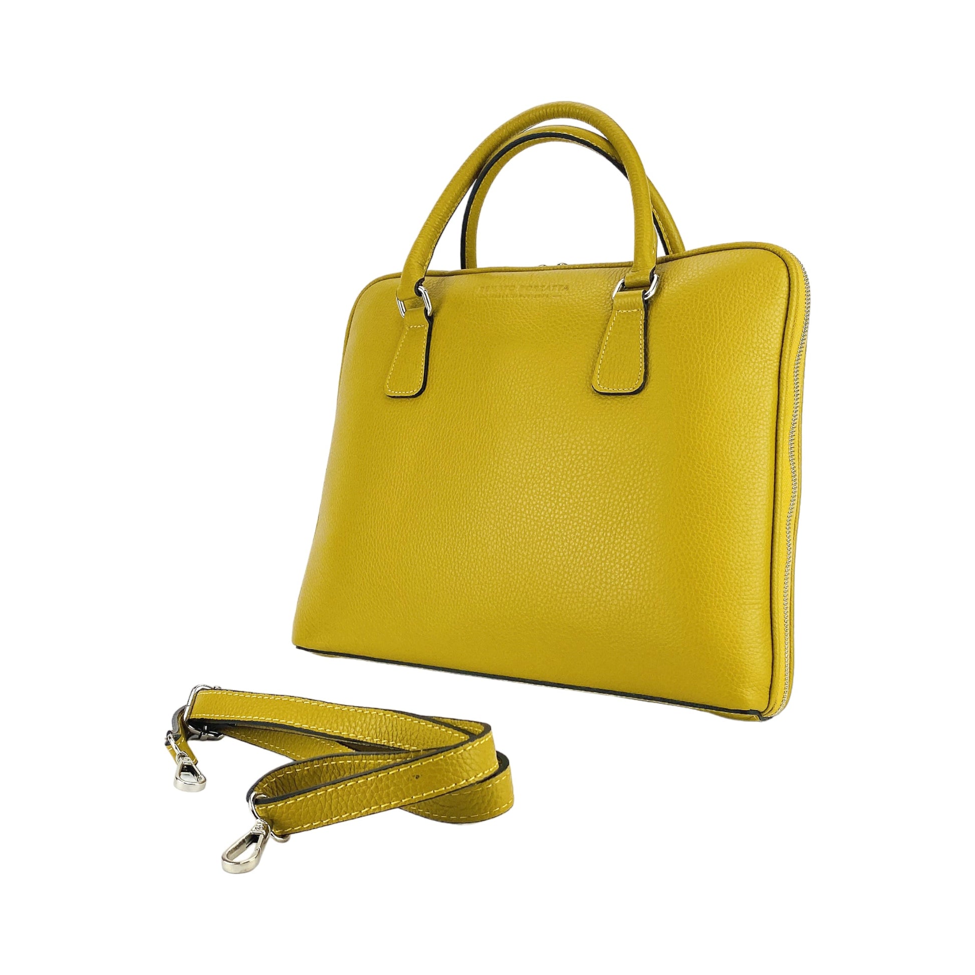 Unisex Business Briefcase in Genuine Leather – Made in Italy