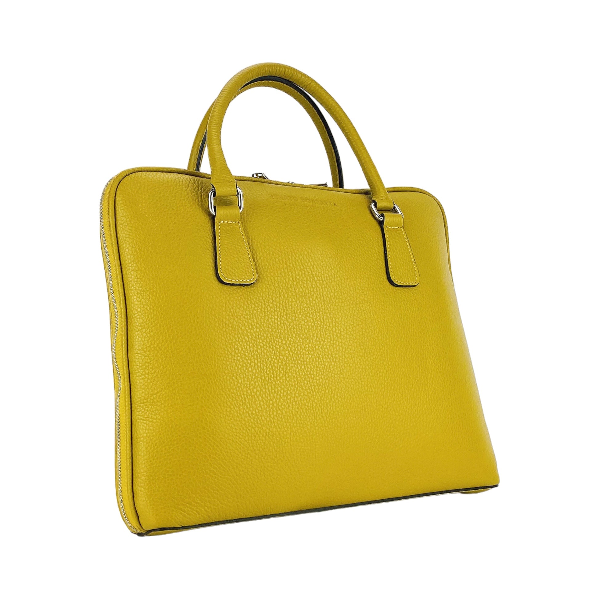 Unisex Business Briefcase in Genuine Leather – Made in Italy