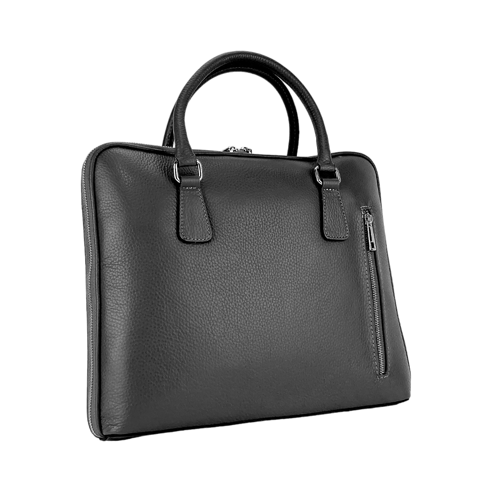 Unisex Business Briefcase in Genuine Leather – Made in Italy