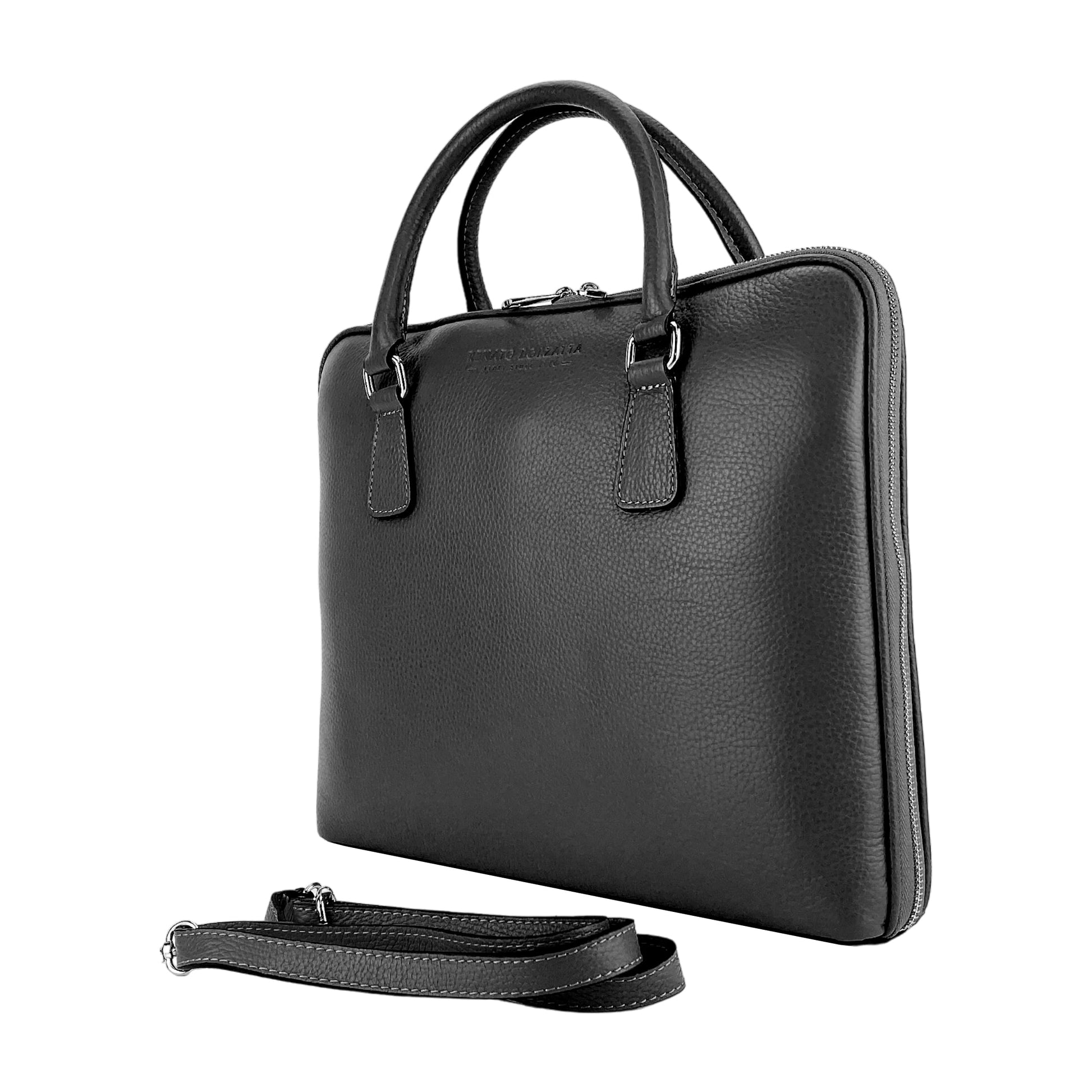 Unisex Business Briefcase in Genuine Leather – Made in Italy