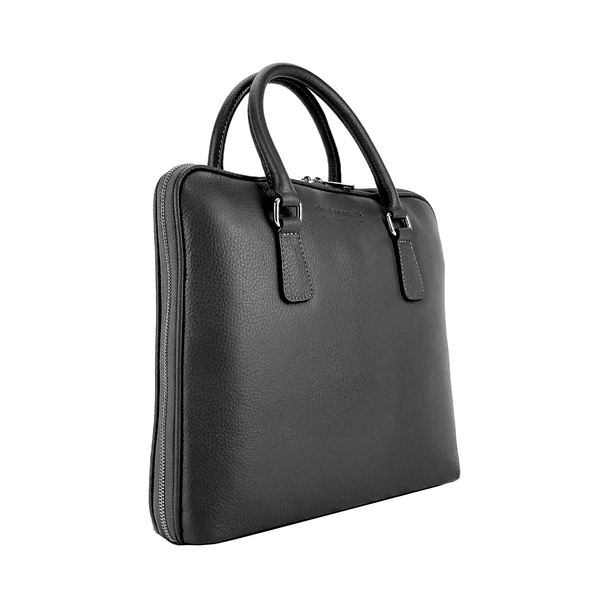 Unisex Business Briefcase in Genuine Leather – Made in Italy