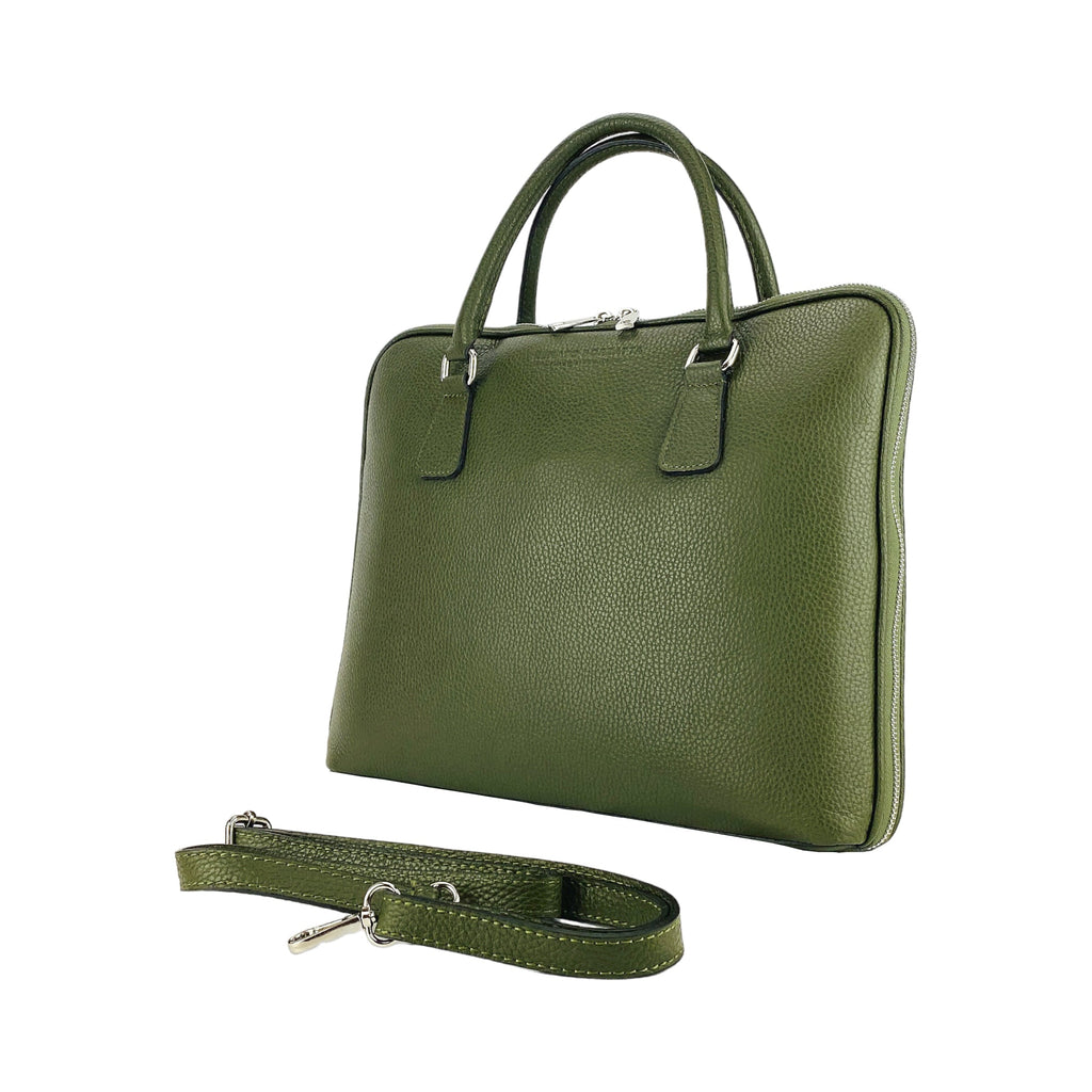 Unisex Genuine Leather Business Briefcase