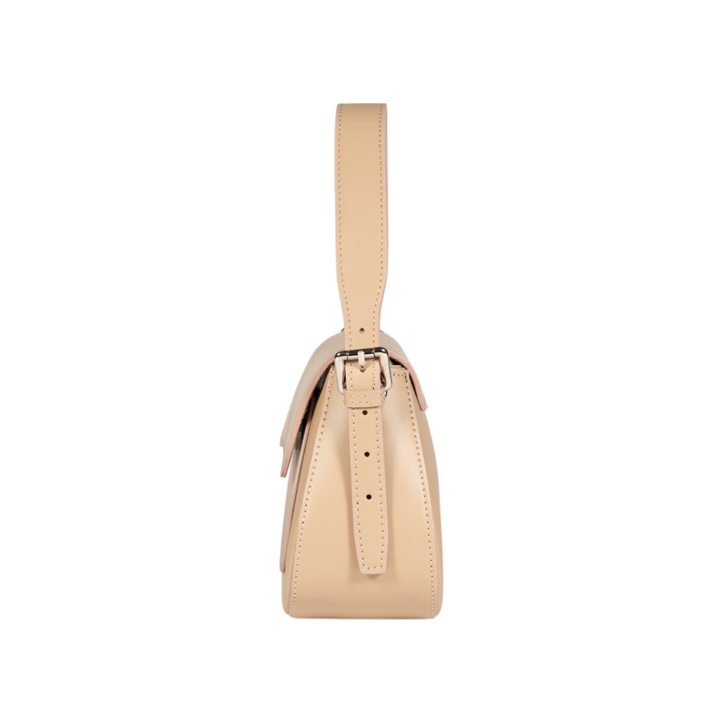 Women’s EMMA Leather Shoulder Bag with Flap – Made in Italy