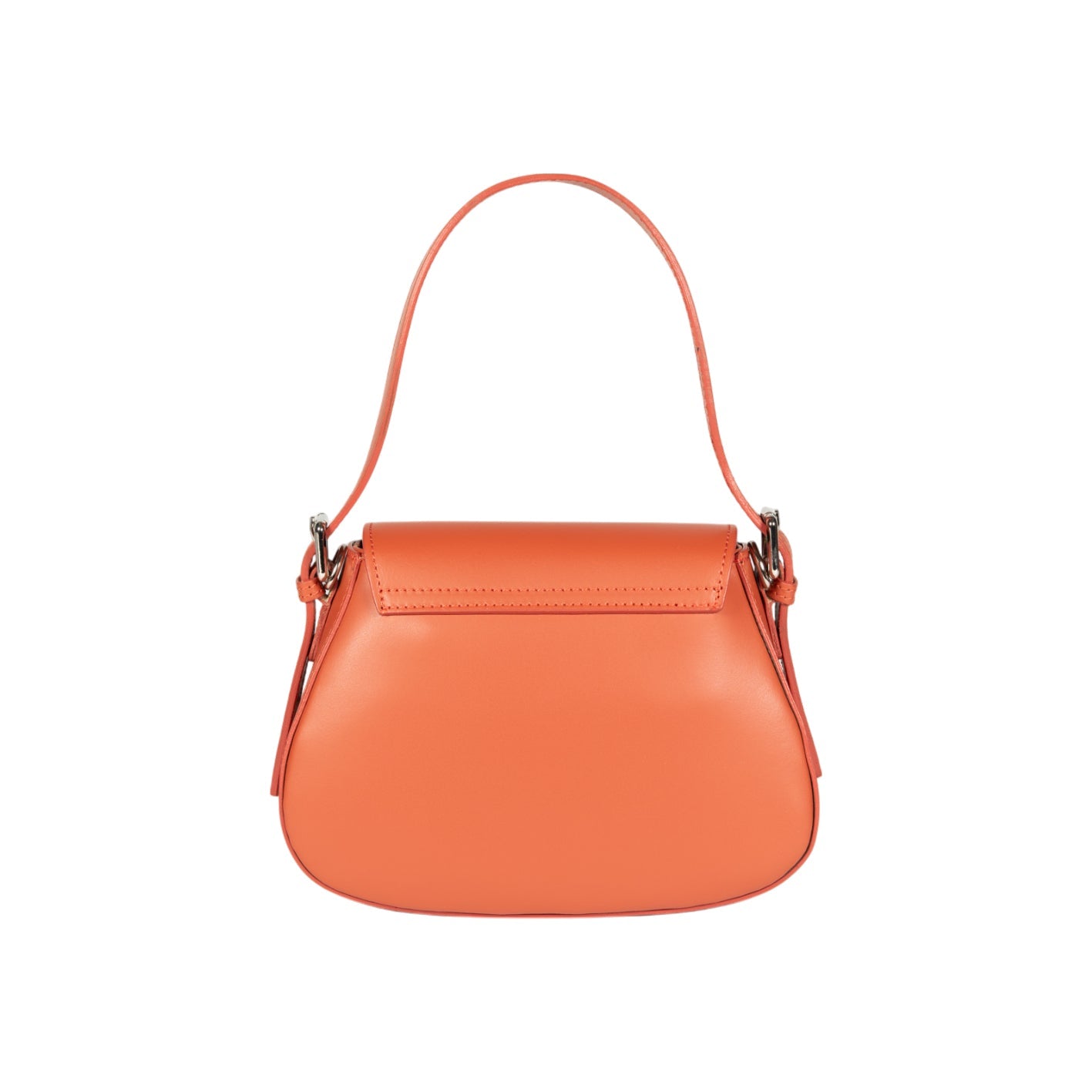 Women’s Shoulder Bag EMMA with Flap in Genuine Leather – Made in Italy