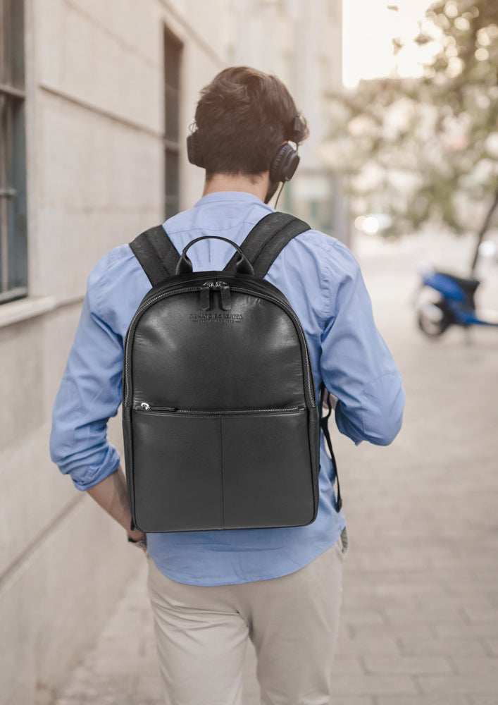Netbook/Tablet Backpack – Nylon & Genuine Leather