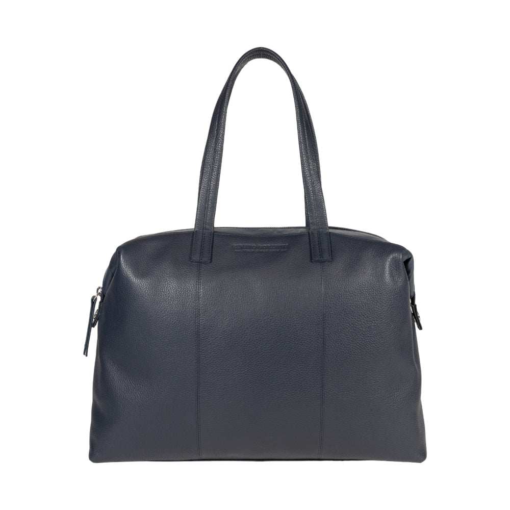 Convertible Tote Bag into Duffel in Full-Grain Genuine Leather – Made in Italy