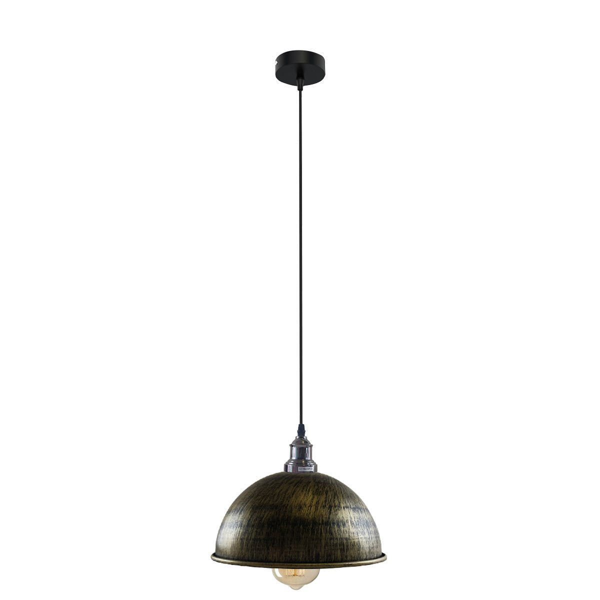 Retro Industrial Ceiling E27 Hanging Pendant Light Shade Brushed