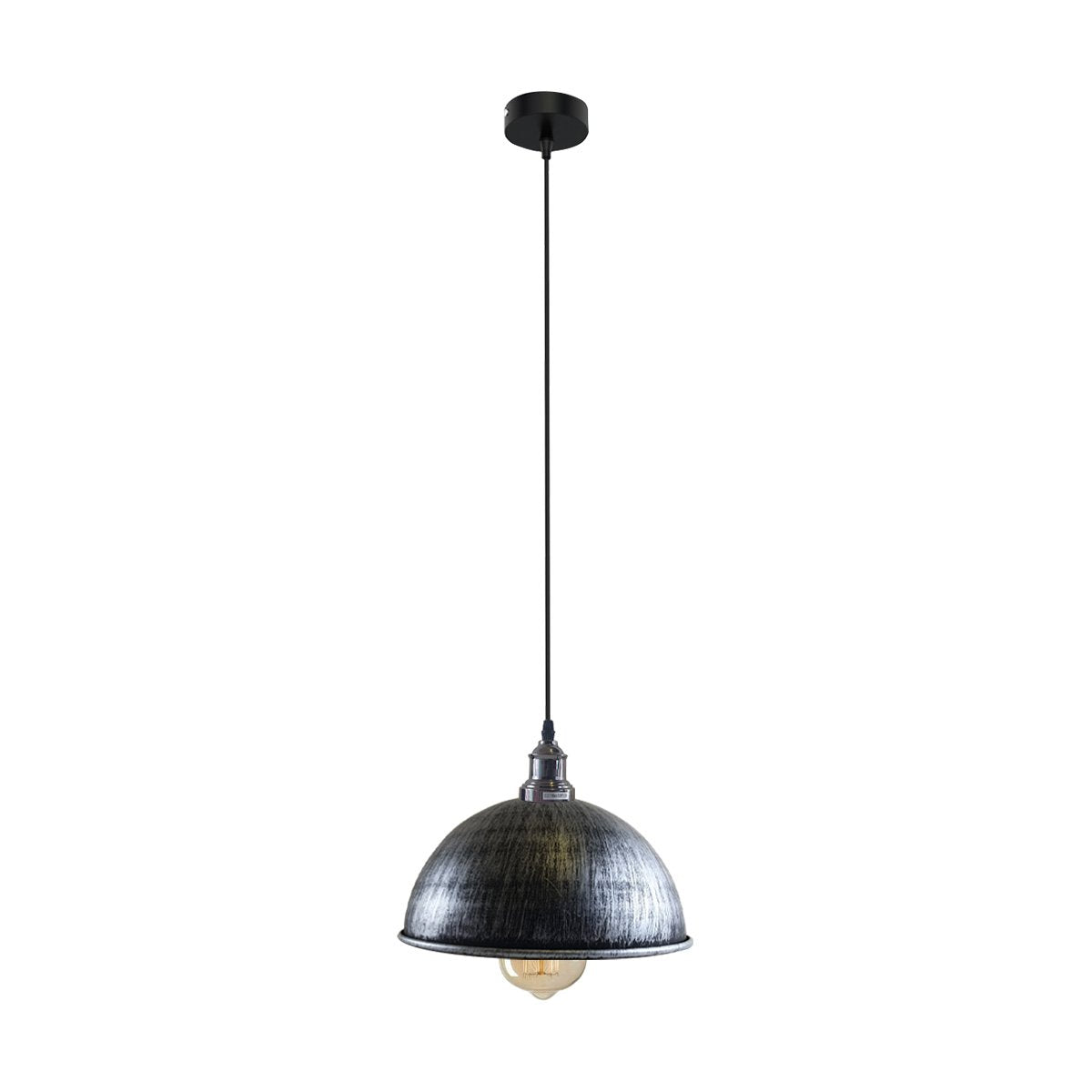 Retro Industrial Ceiling E27 Hanging Pendant Light Shade Brushed