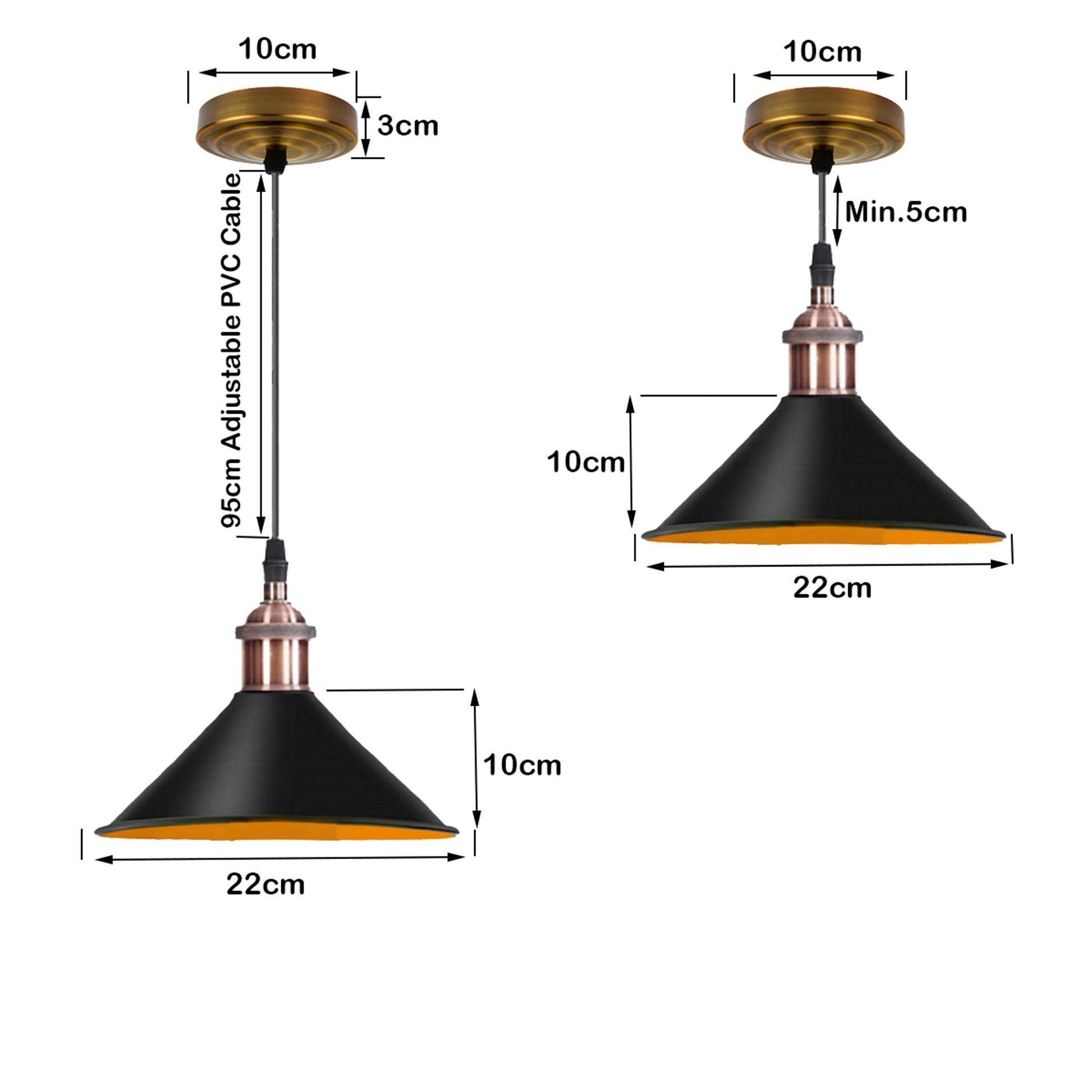 Shop Matte Black Pendant Light UK ~1511