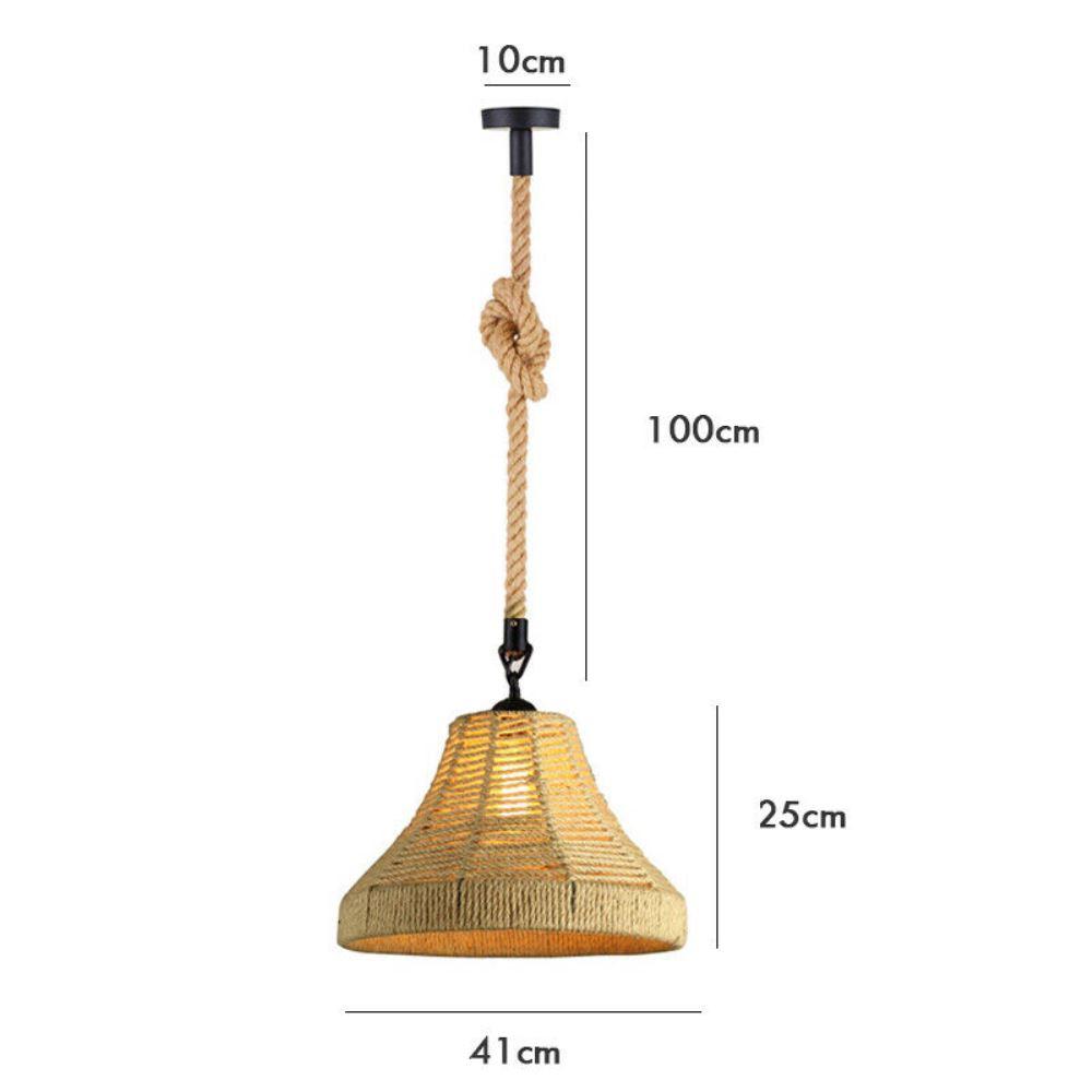 Industrial Hemp Metal Ceiling Lamp Edison E27 Loft Retro Style~2713